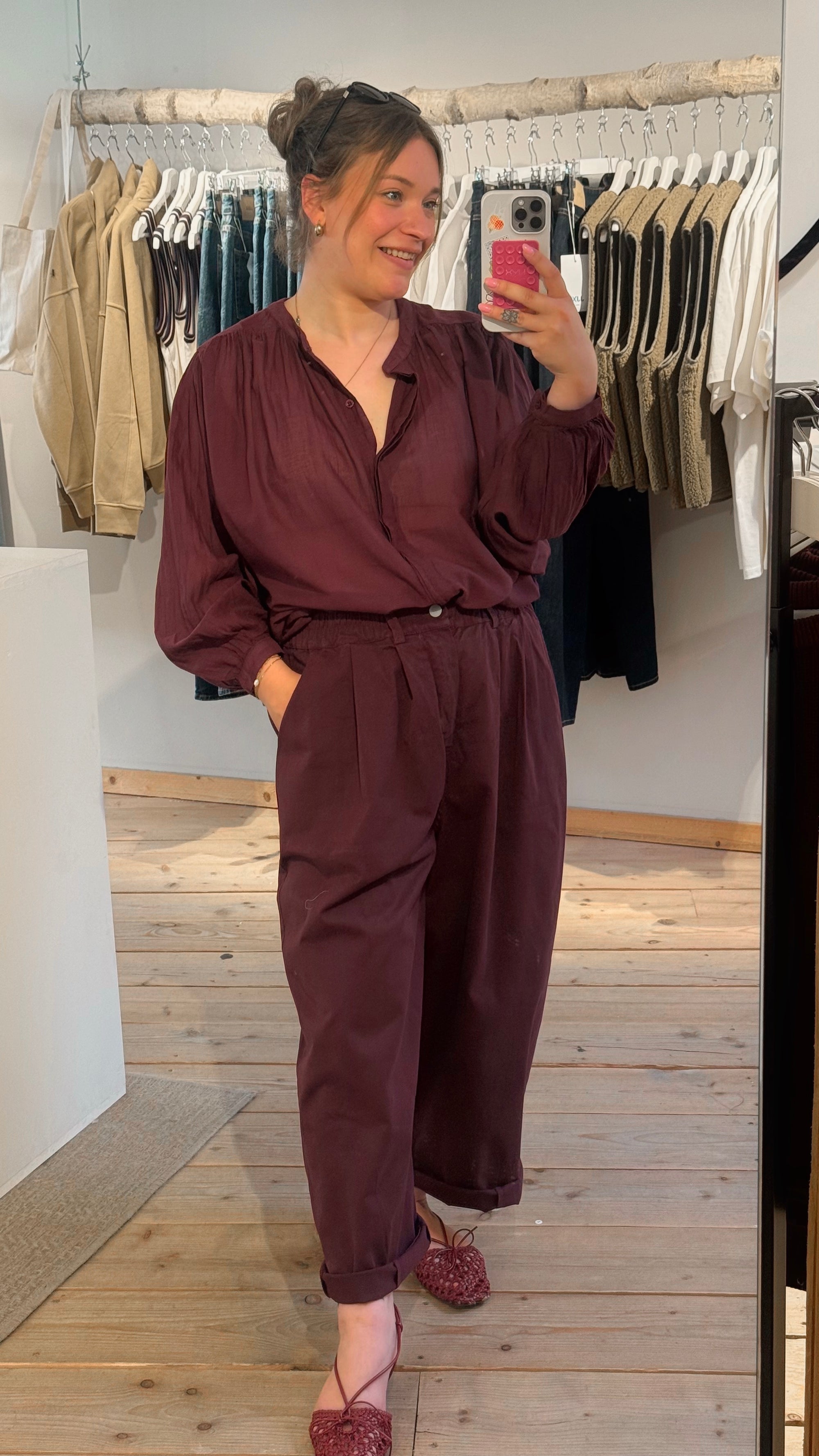 Indra blouse -wine