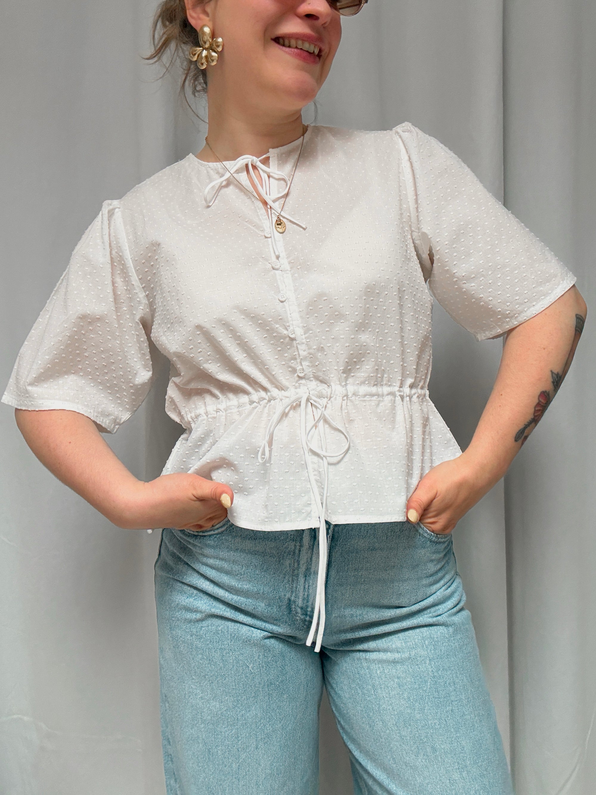 Edith blouse white