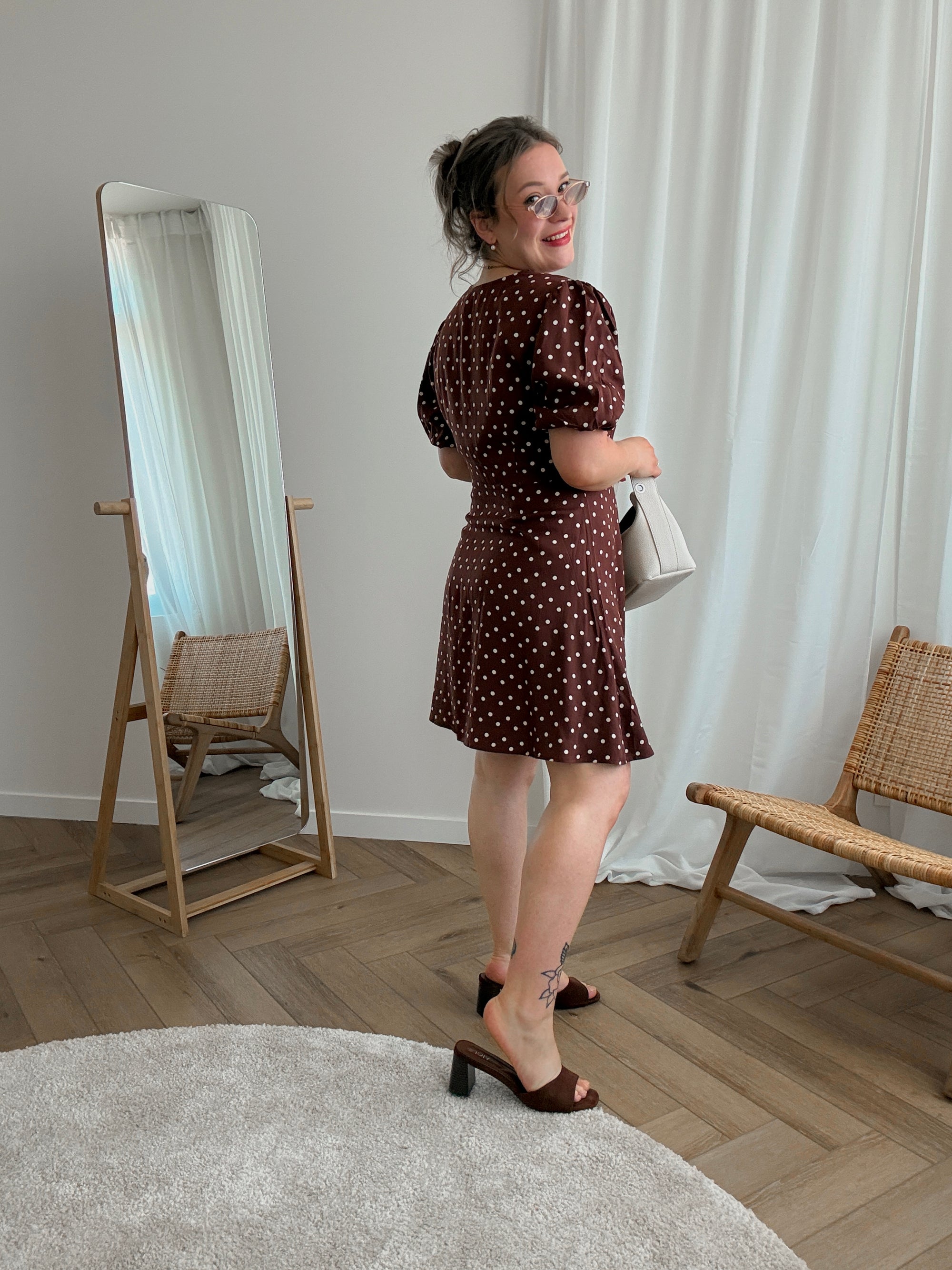 Amaya dress brown