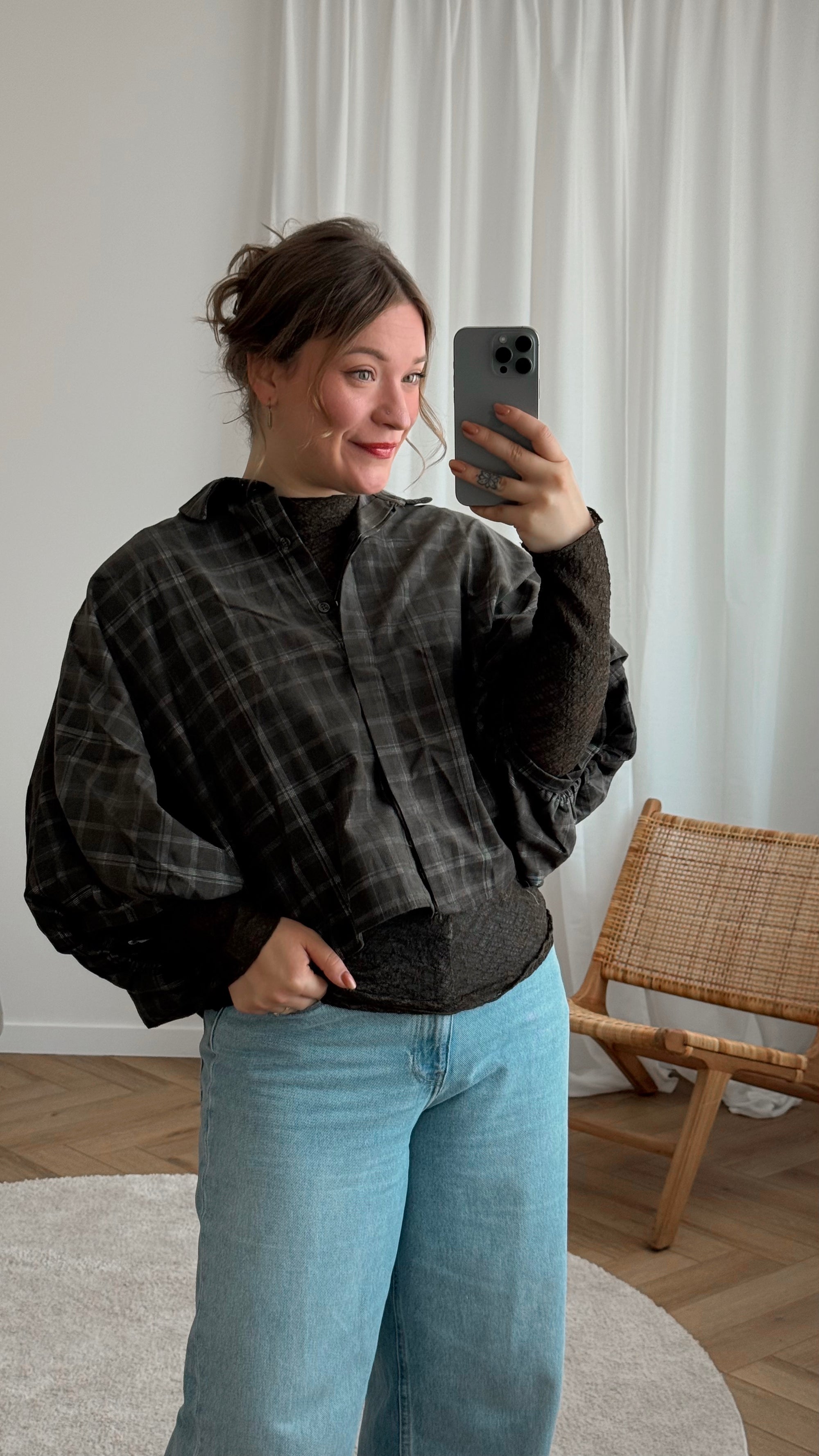 Korra check blouse