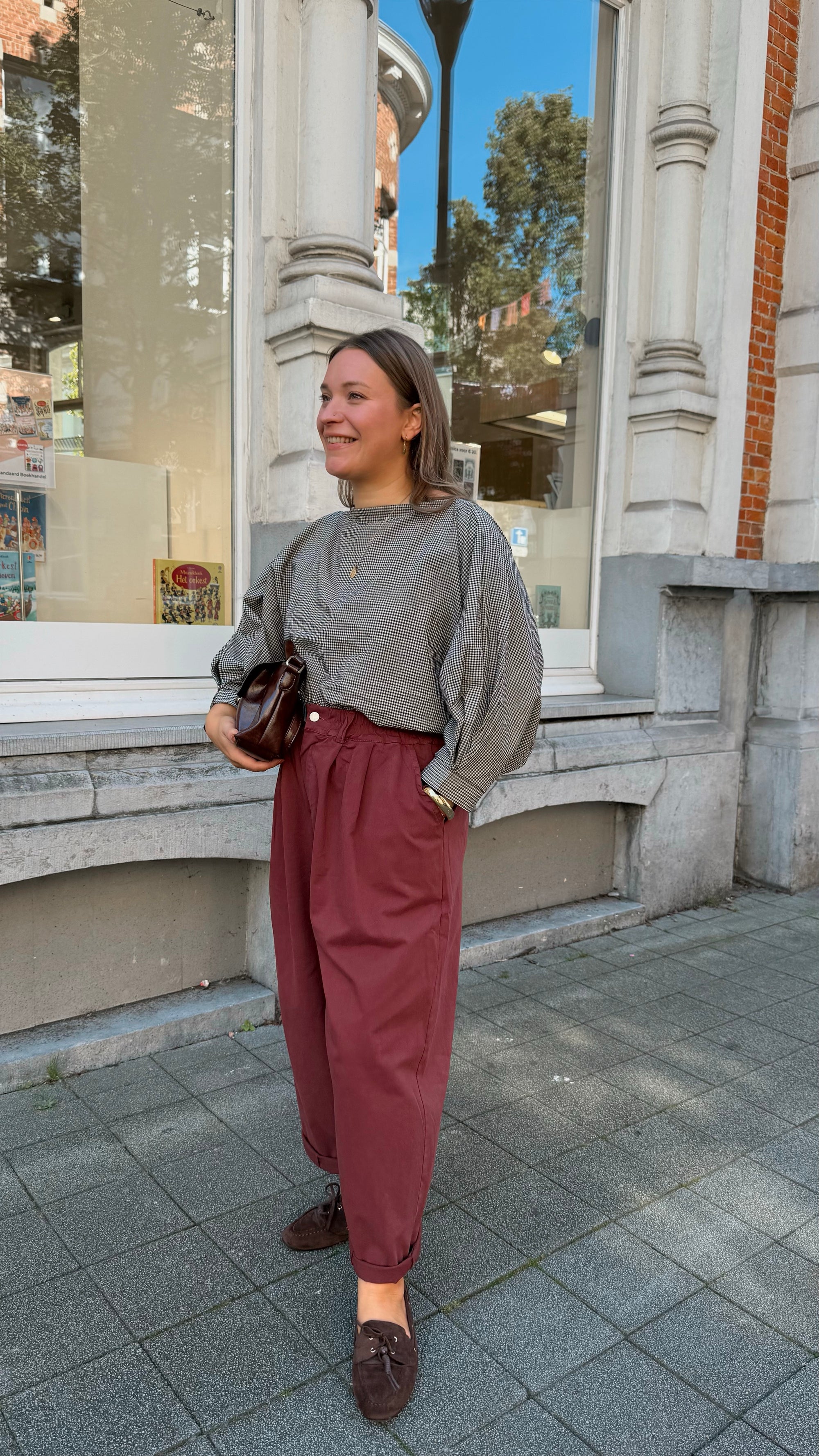 Merdi blouse - brown (PRE-ORDER)
