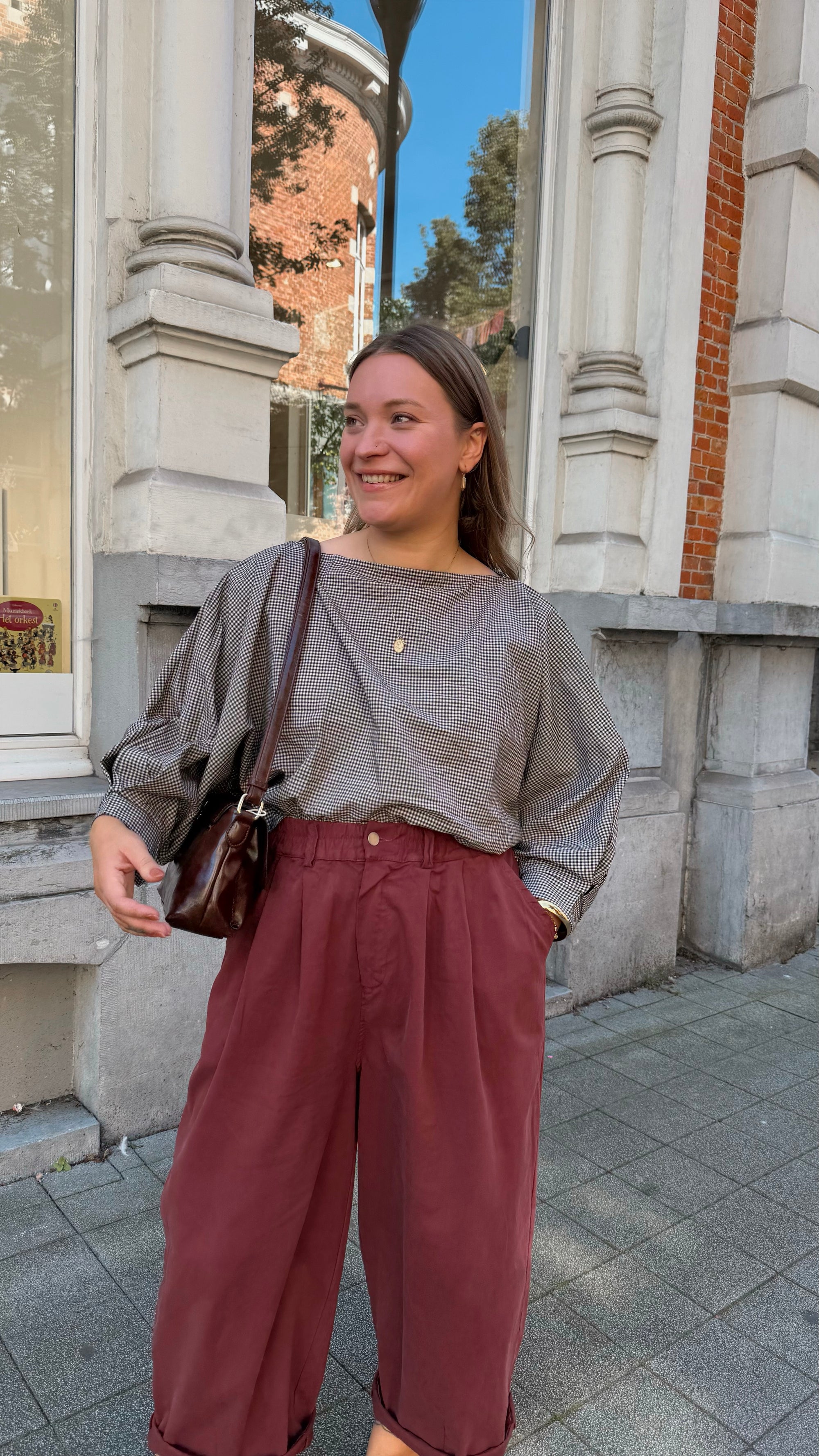 Merdi blouse - brown (PRE-ORDER)