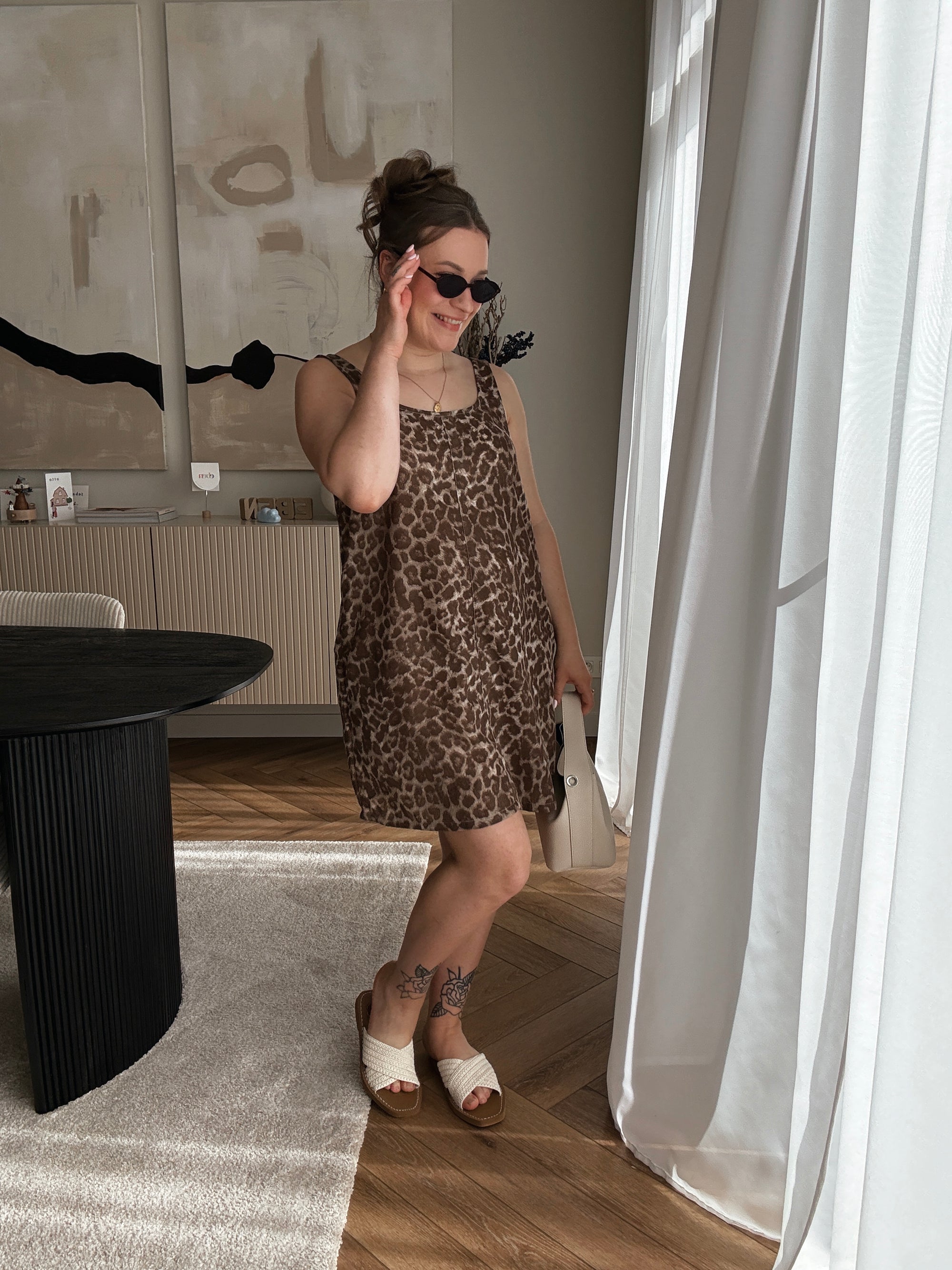 Cali dress leopard