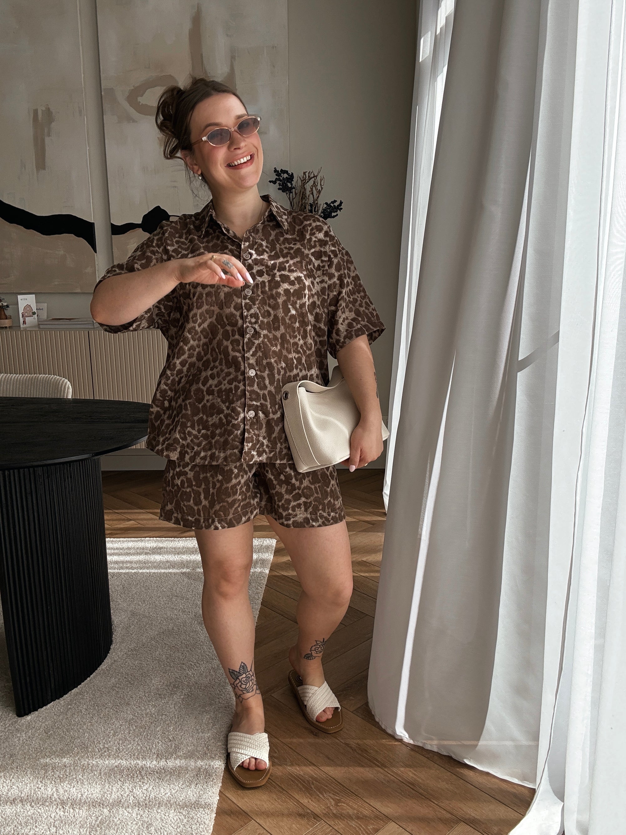 Cali short leopard
