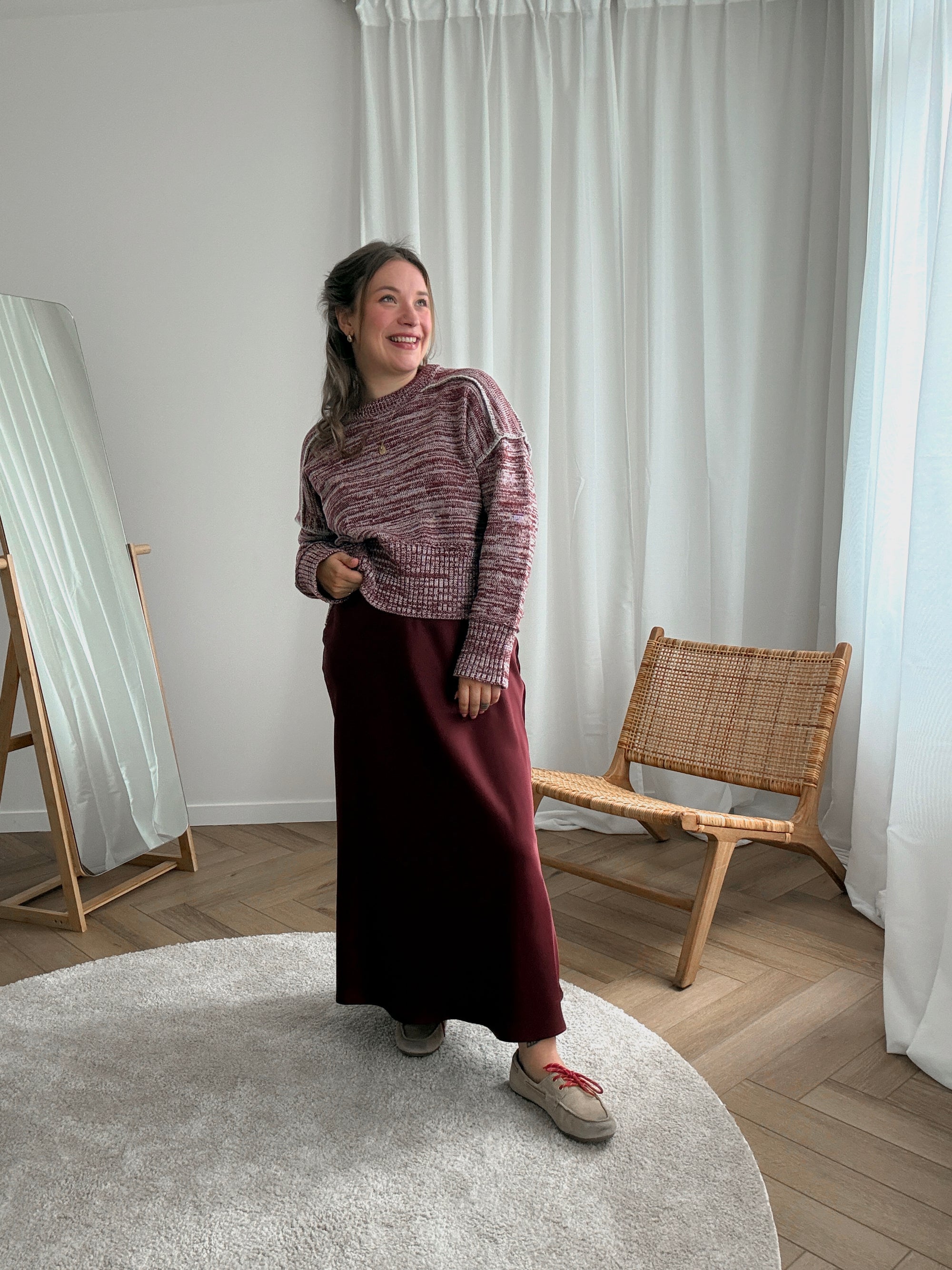 Tess knit burgundy