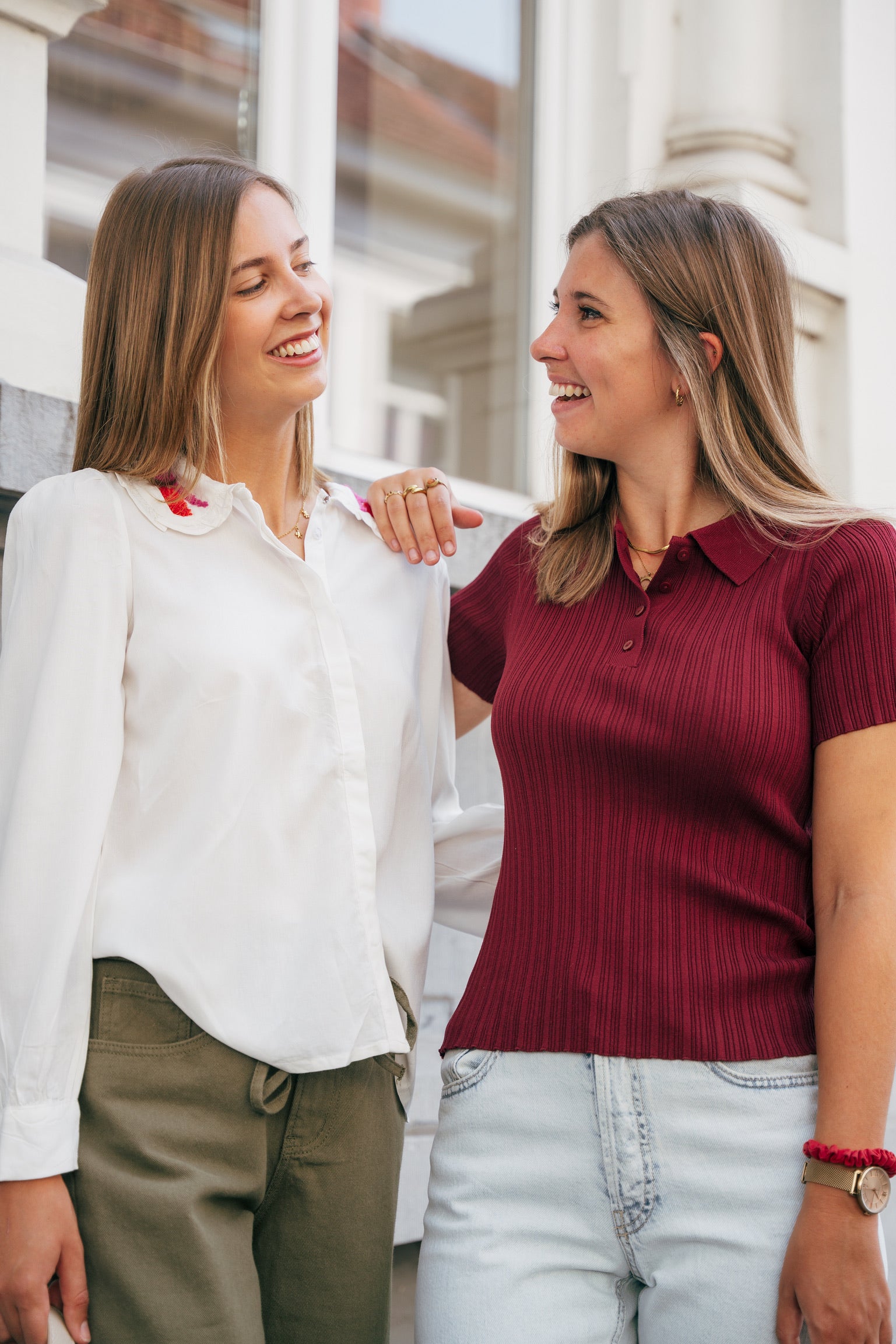Hadley knit polo burgundy