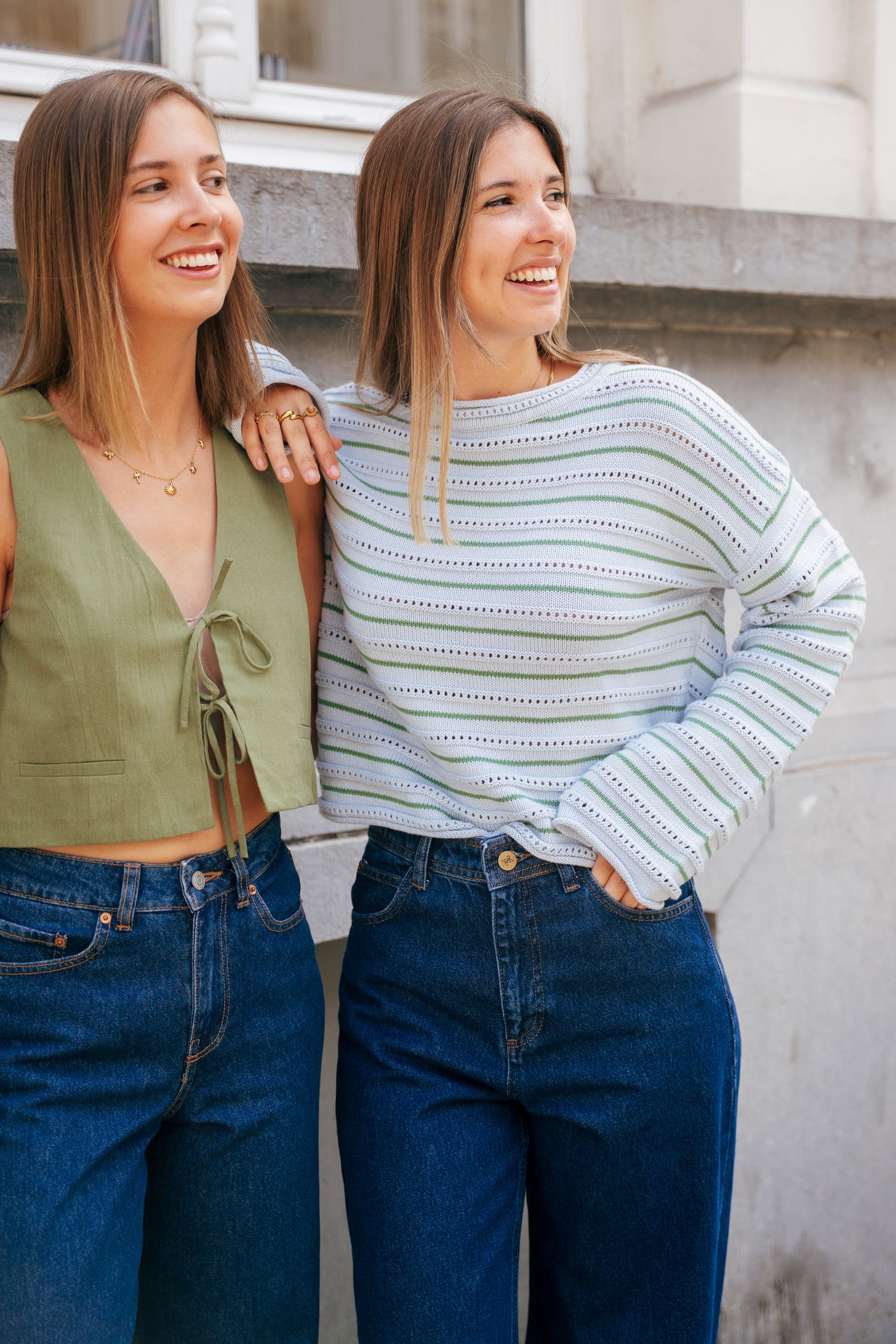 Lara crochet knit blue