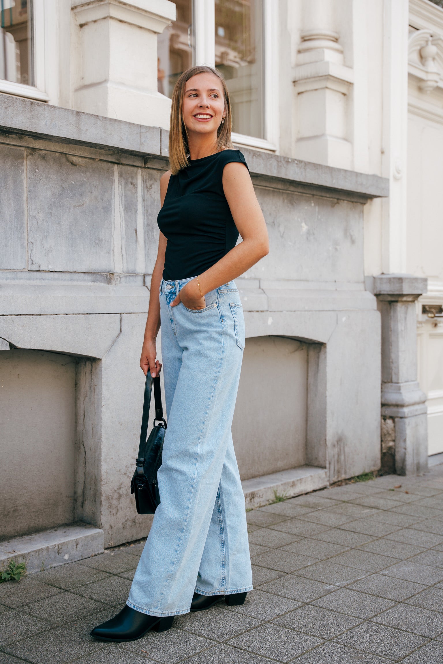 Tokyo wide jeans light blue