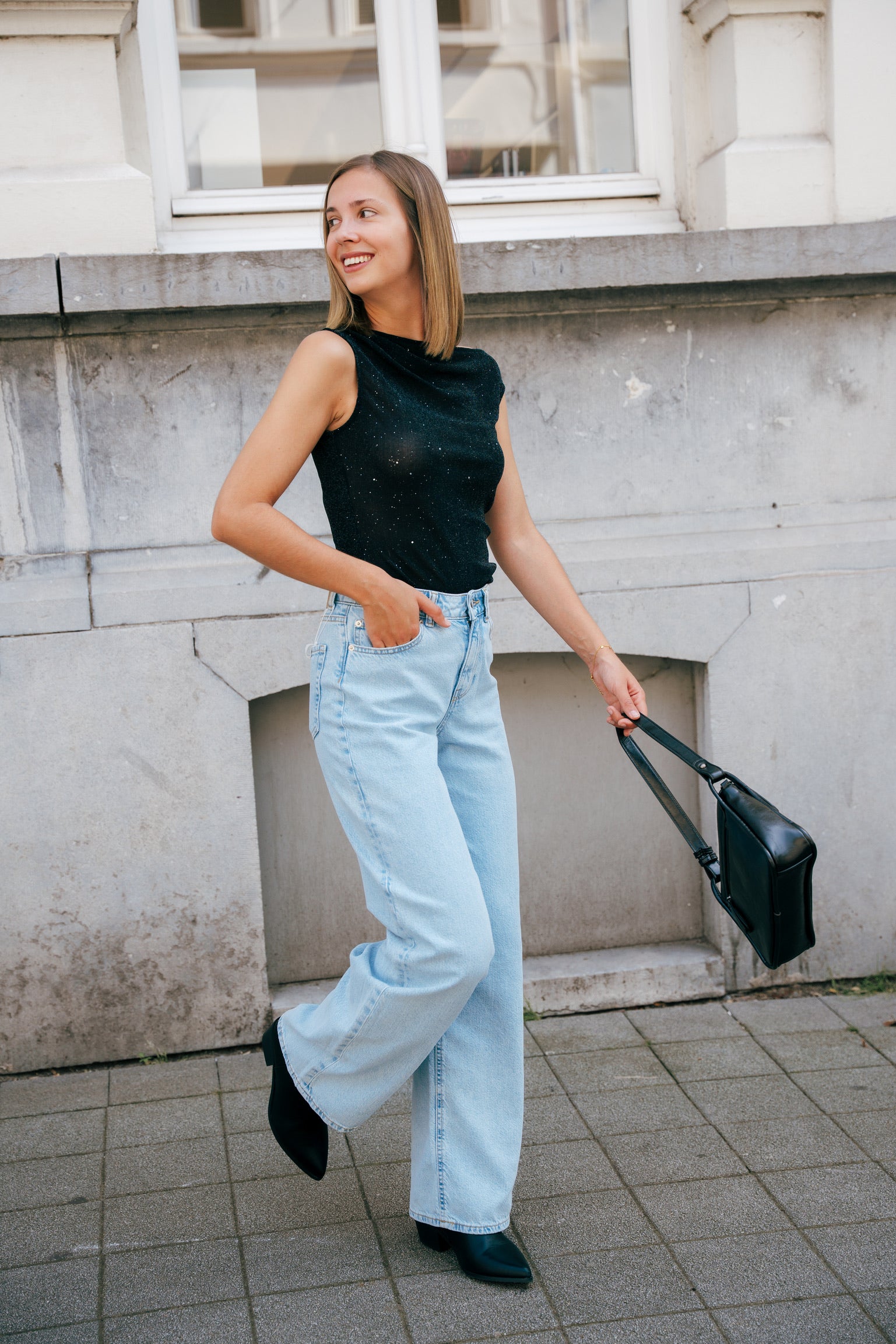 Tokyo wide jeans light blue