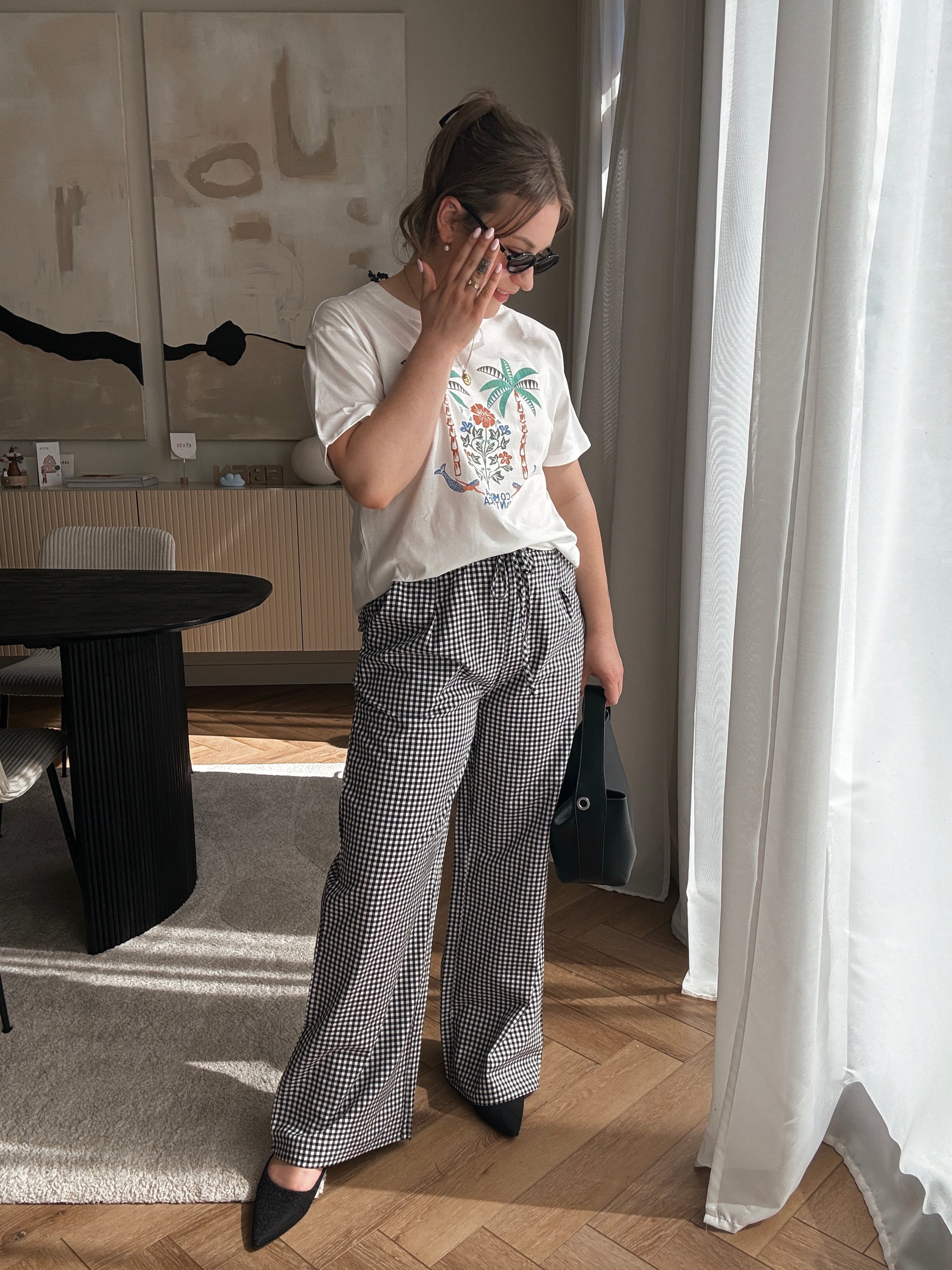Janne checked trousers