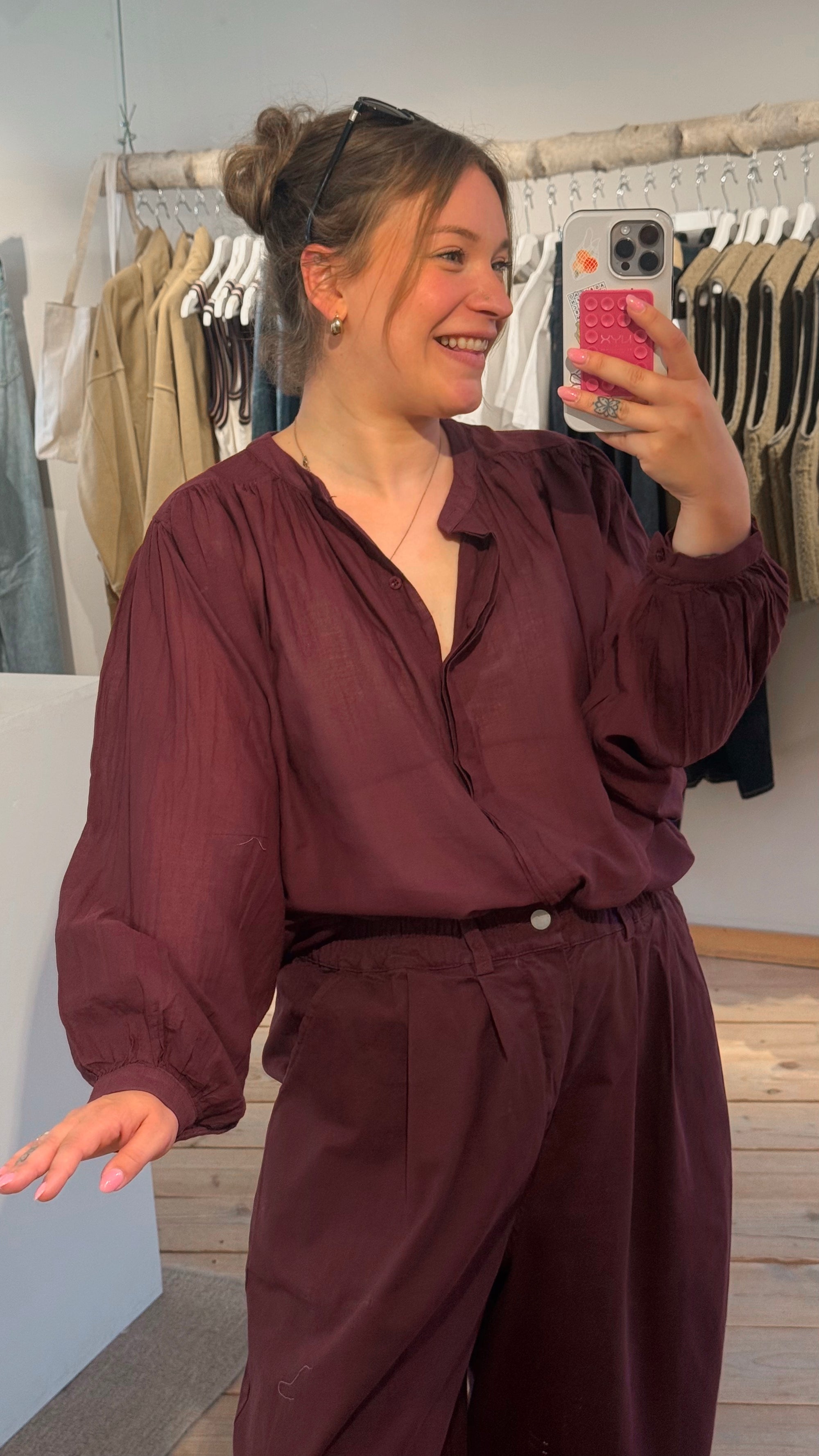 Indra blouse -wine