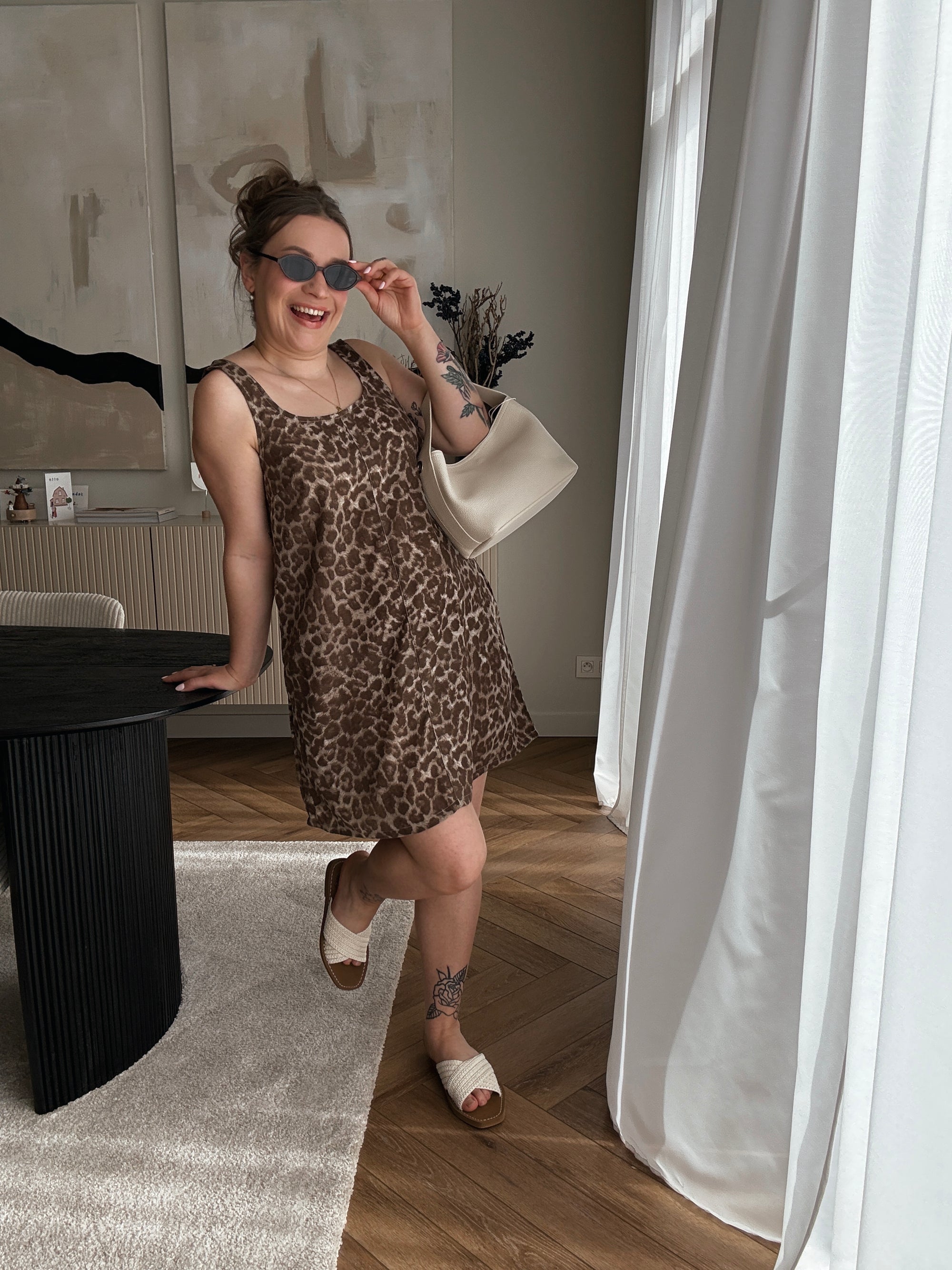 Cali dress leopard