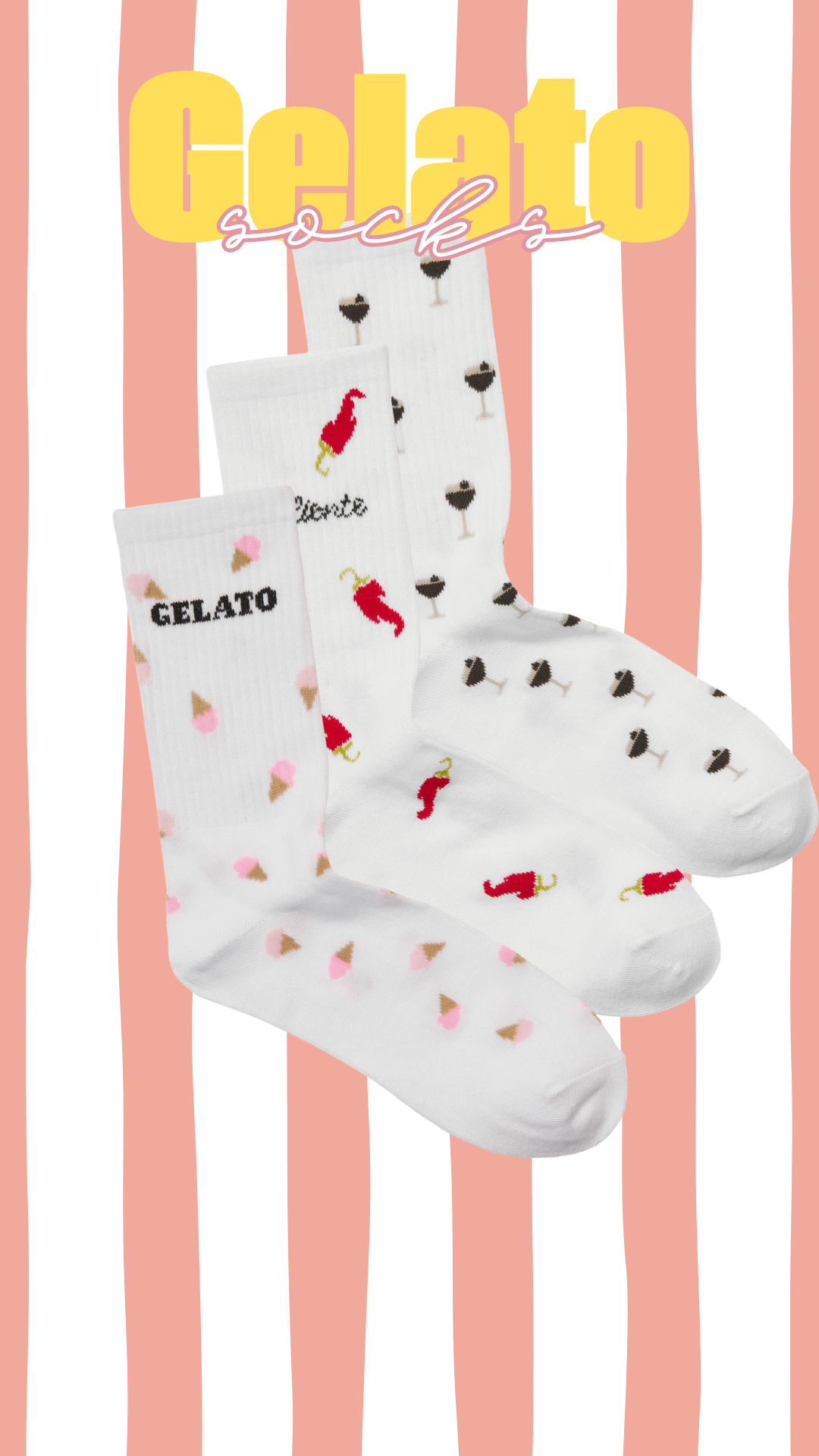 Tennis printed socks: caliente mood