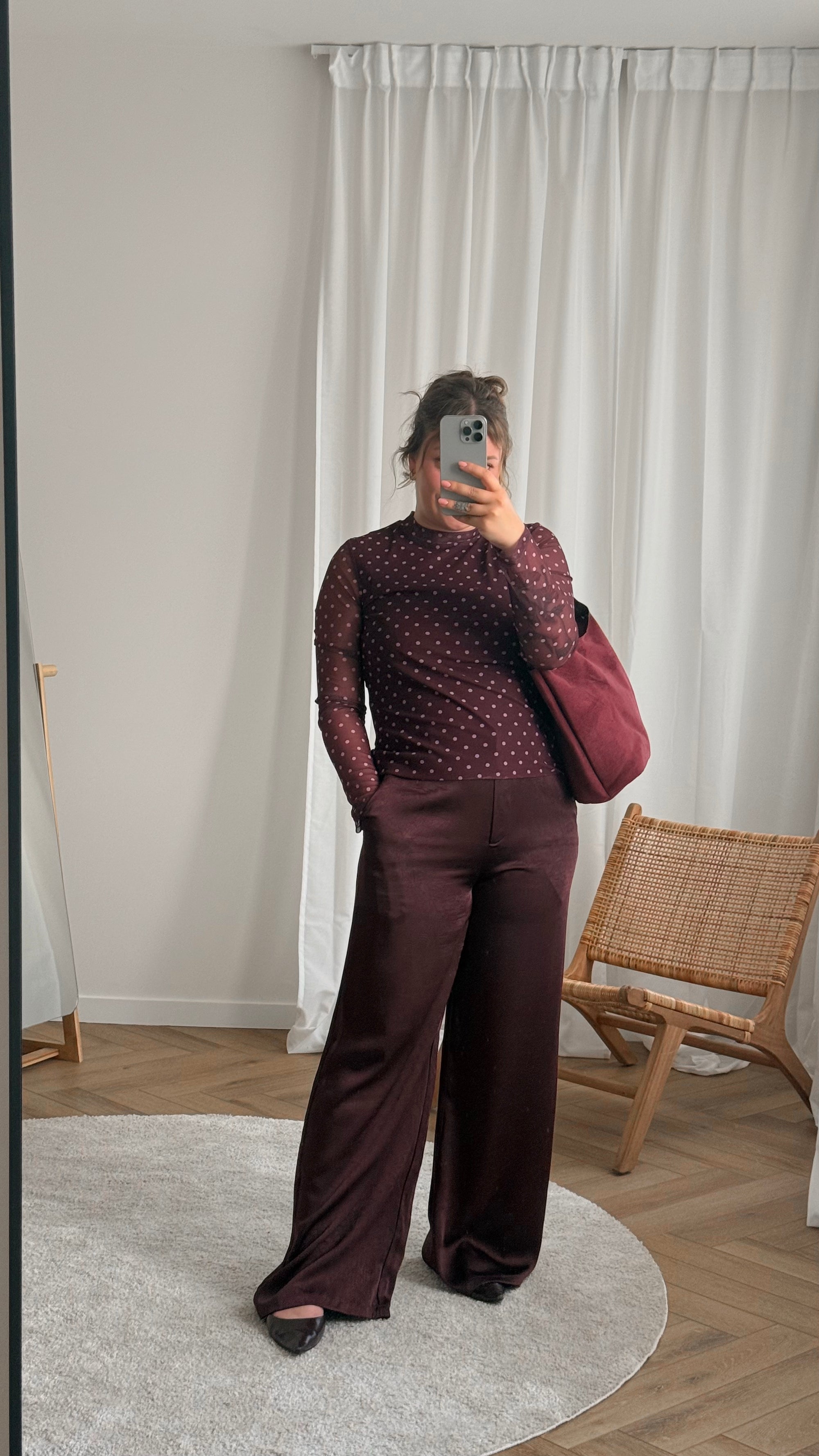 Bailey mesh longsleeve - plum