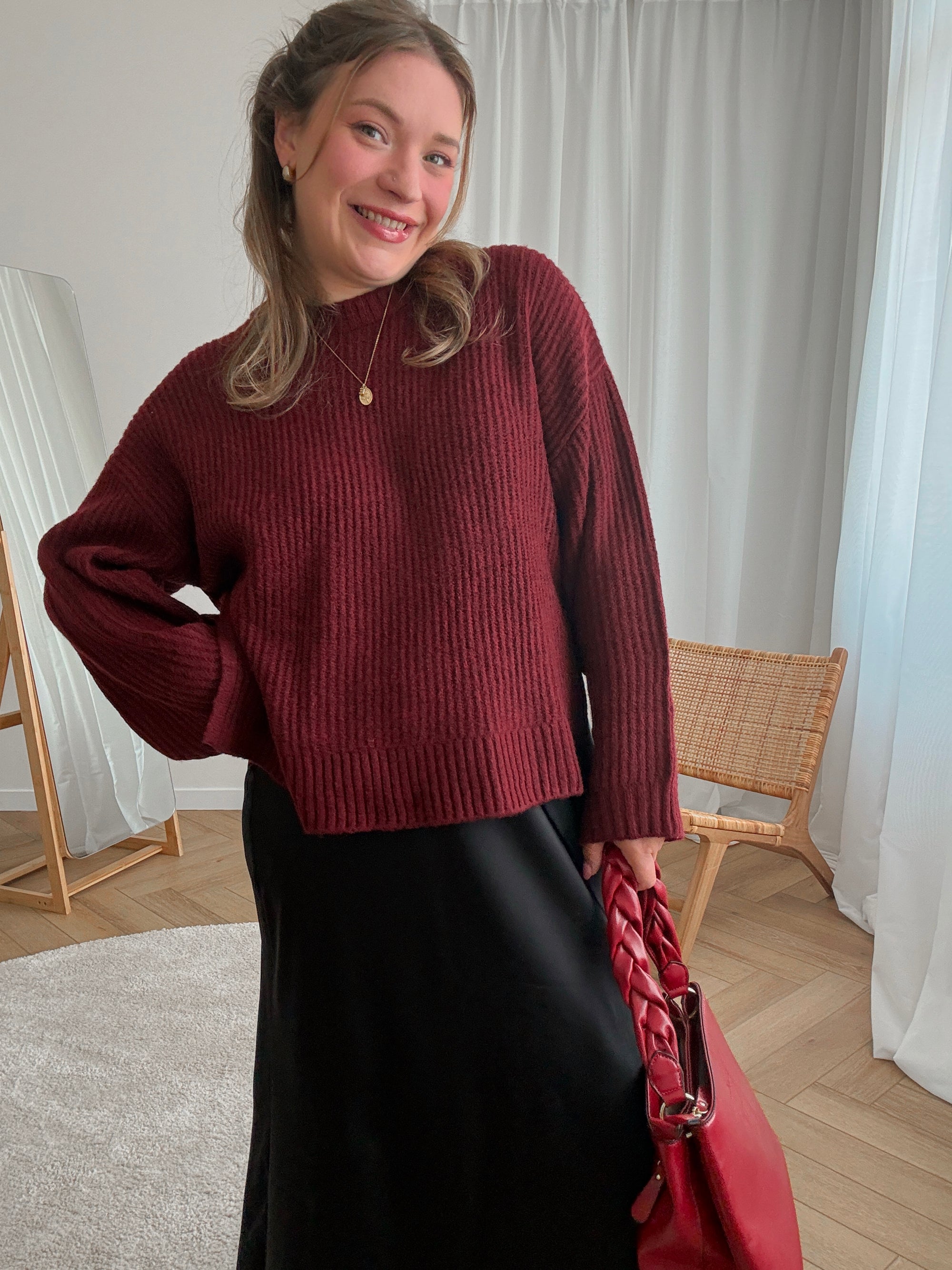 Sigga knit burgundy