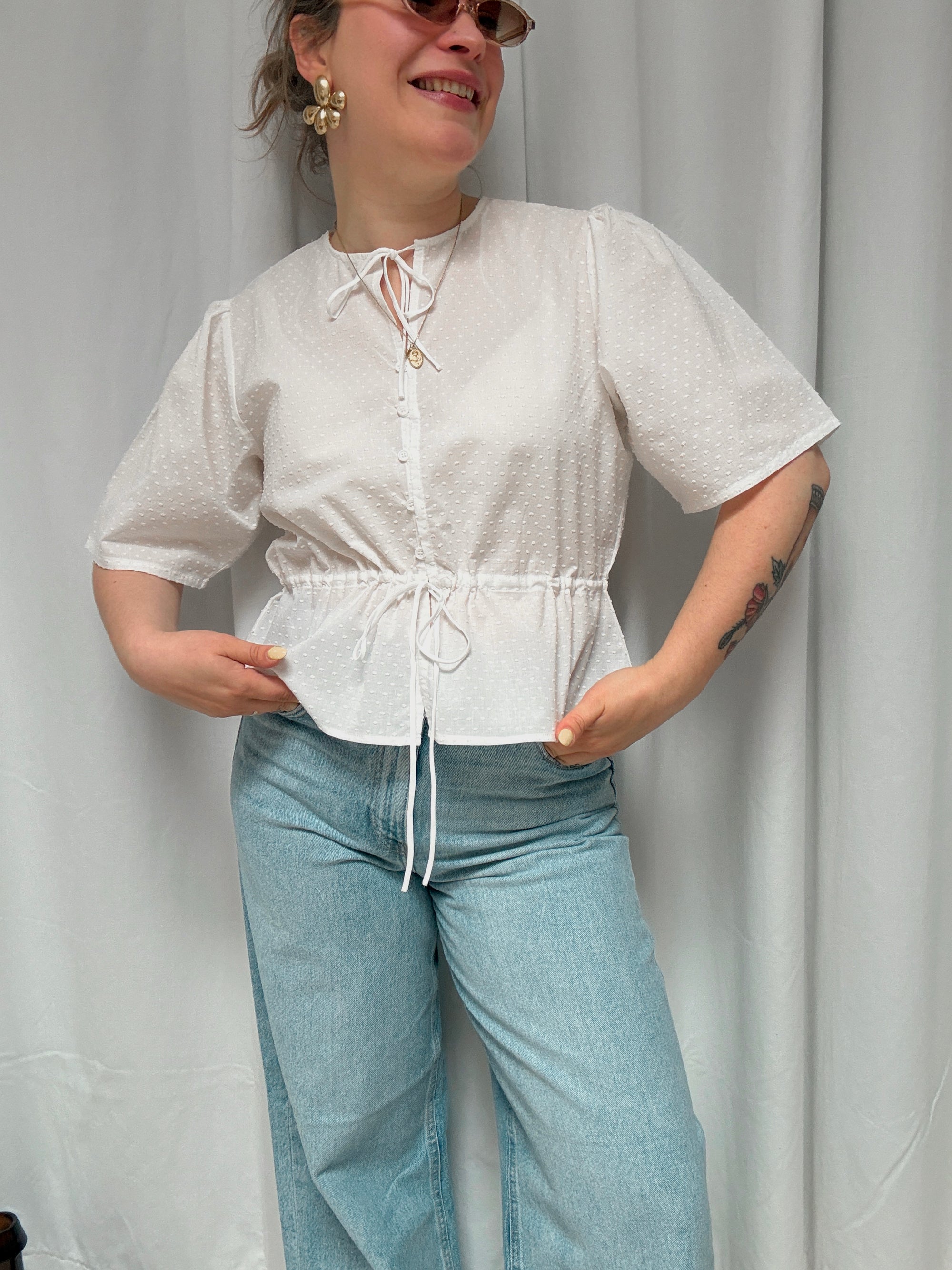 Edith blouse white