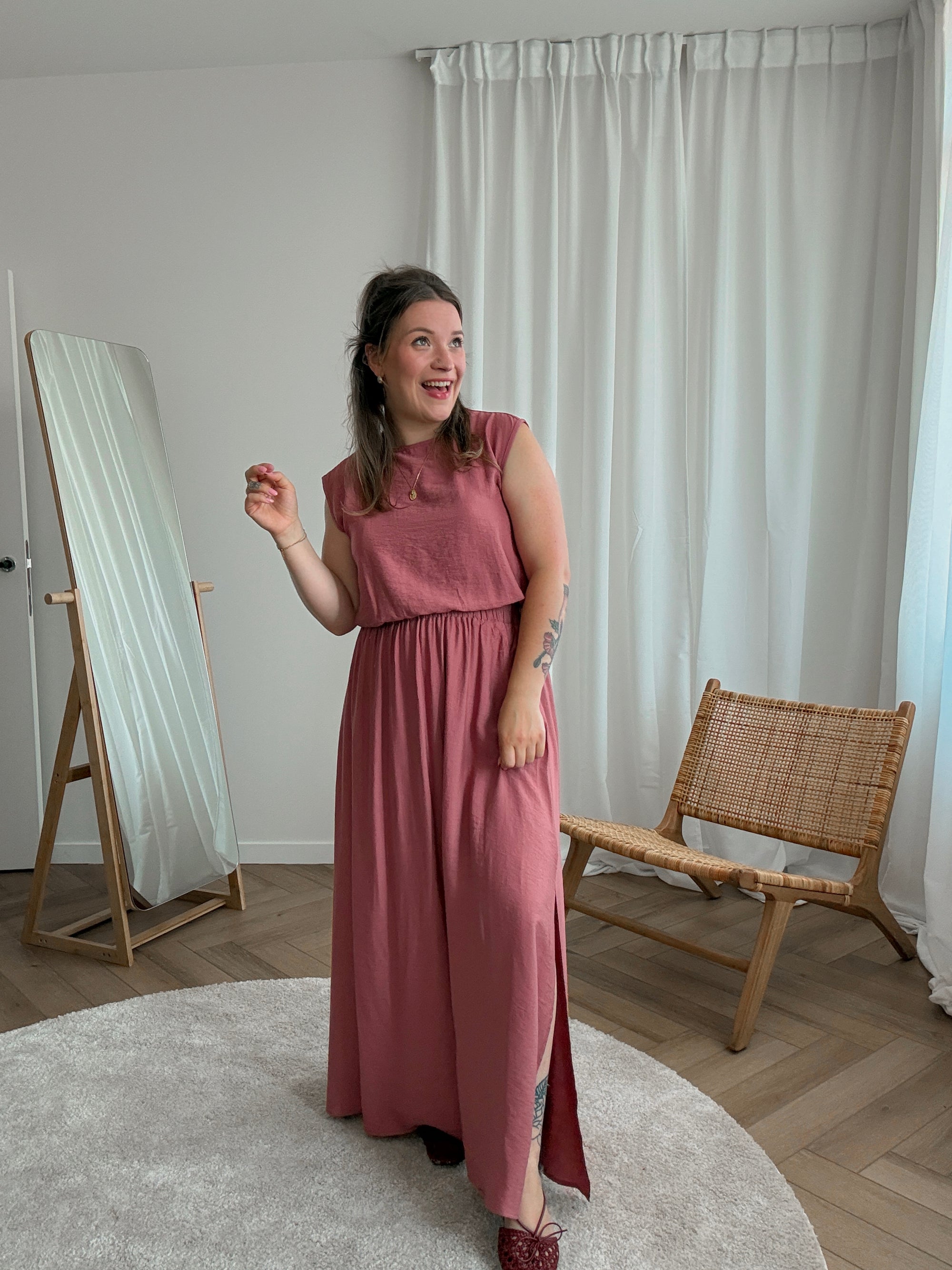 Briar top & skirt set - pink