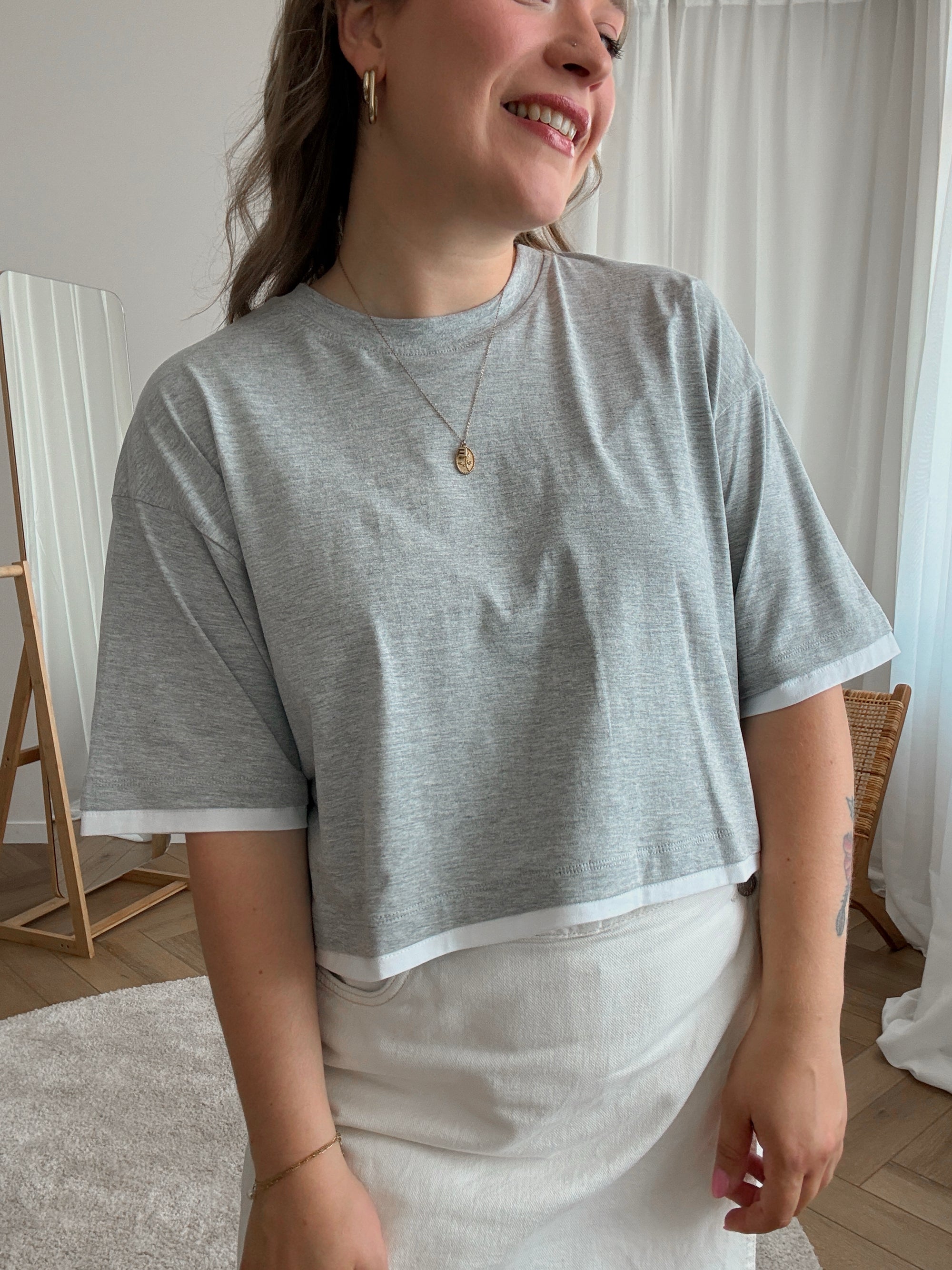 Andrea t-shirt grey