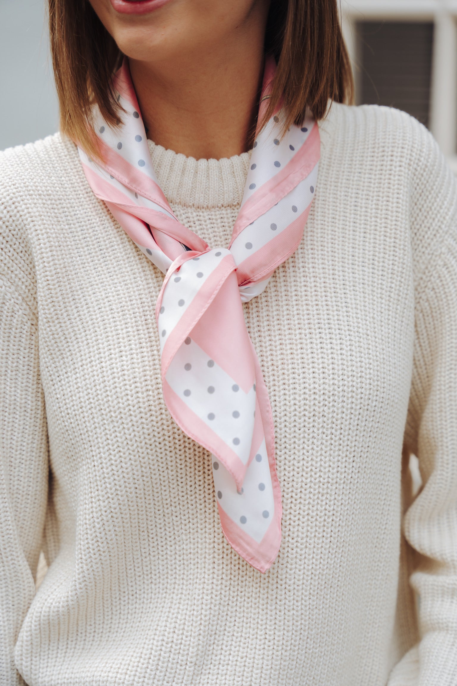 Lumi scarf floral pink