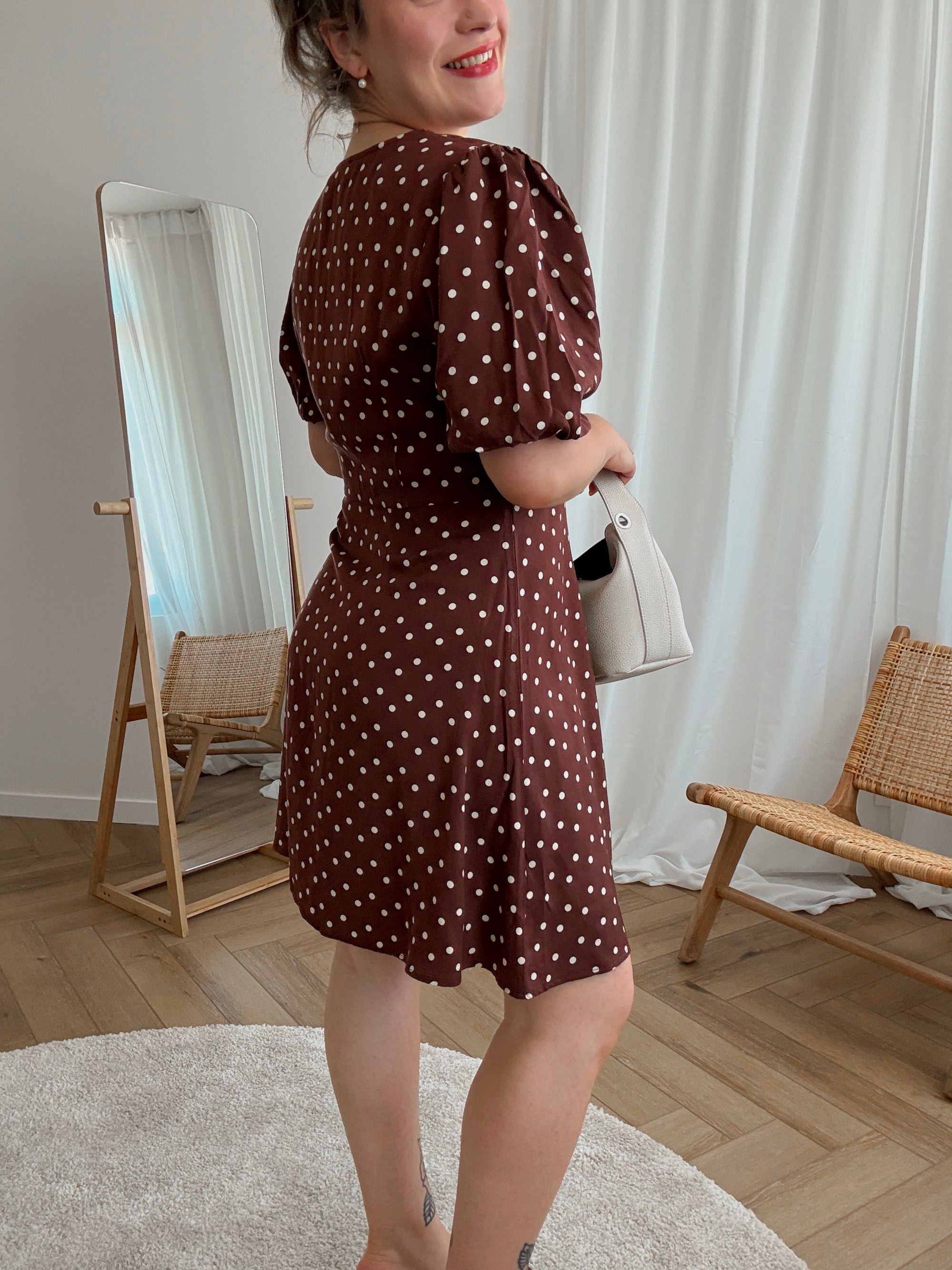 Amaya dress brown