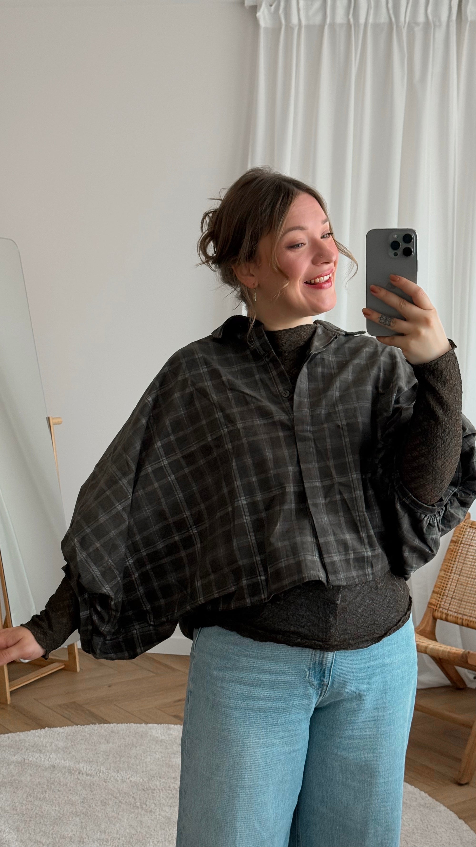 Korra check blouse
