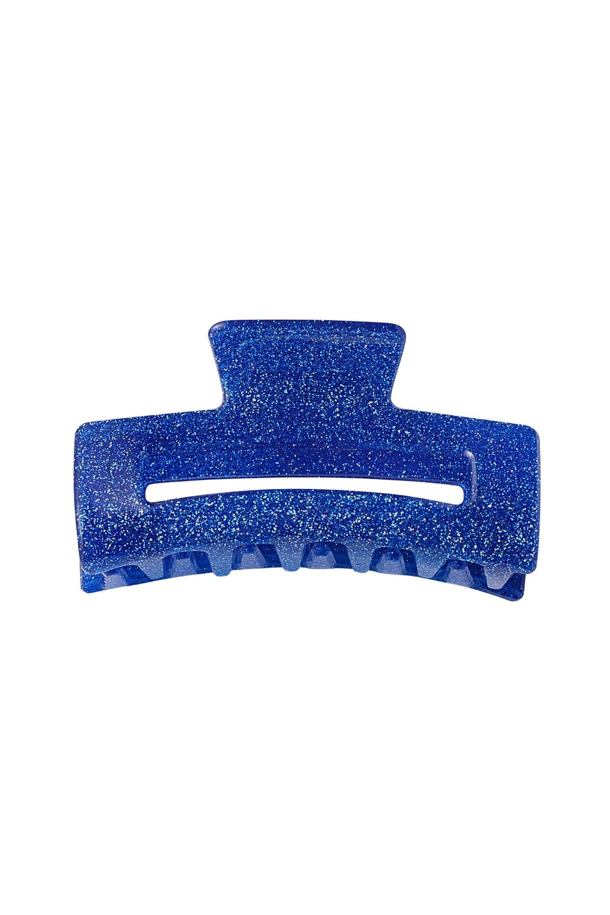 Glitter hair clip blue