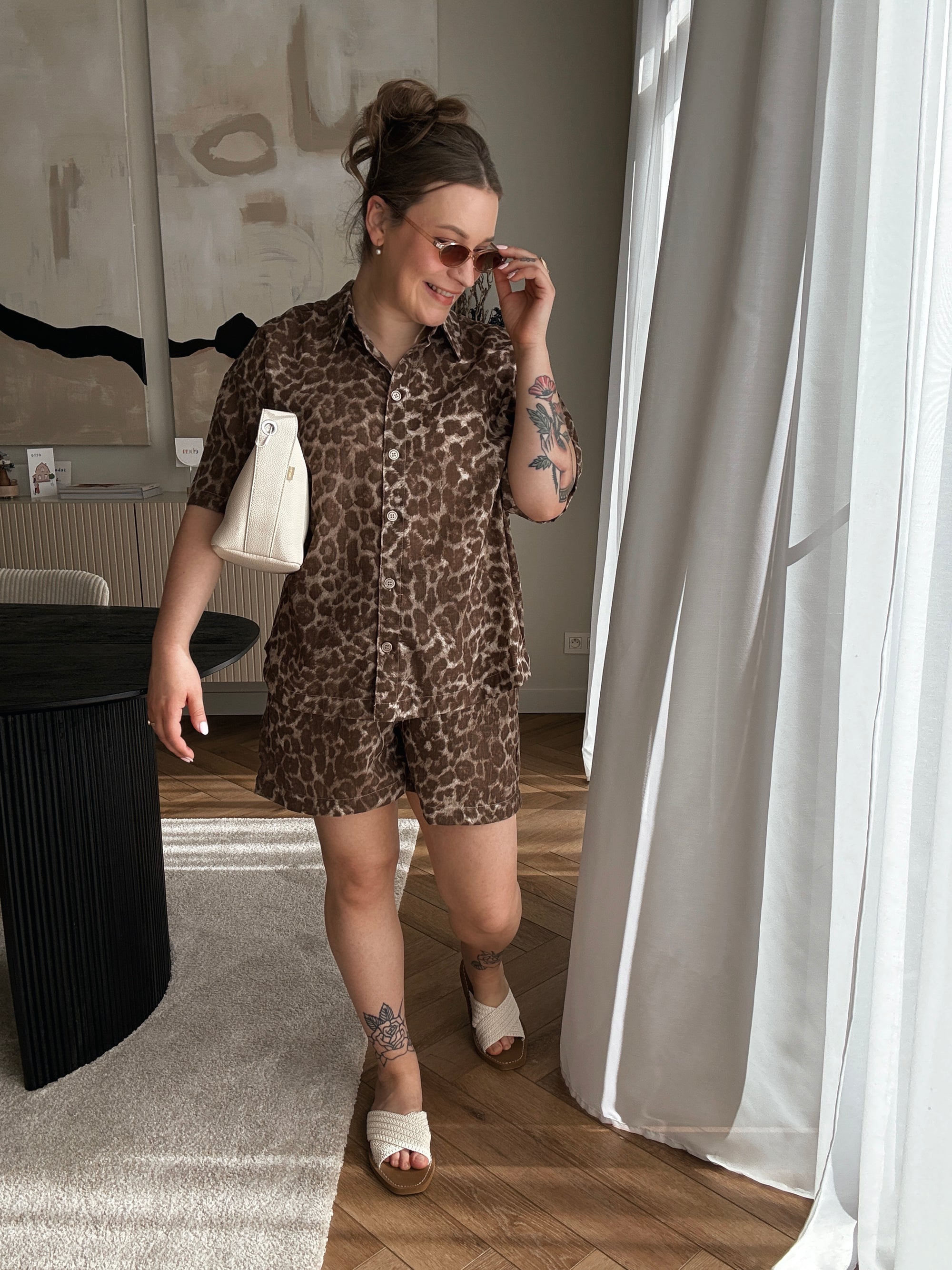 Cali short leopard