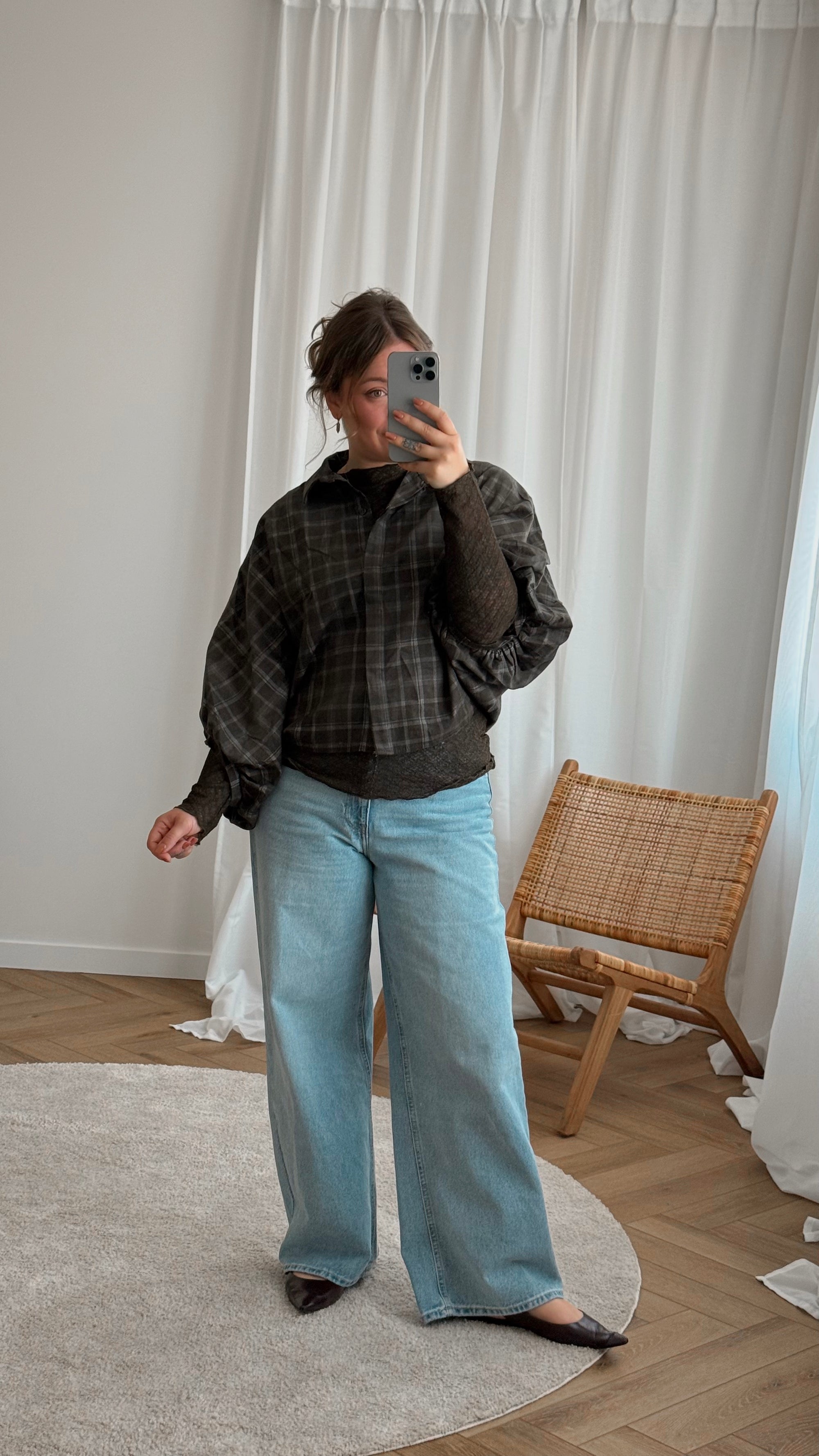 Korra check blouse