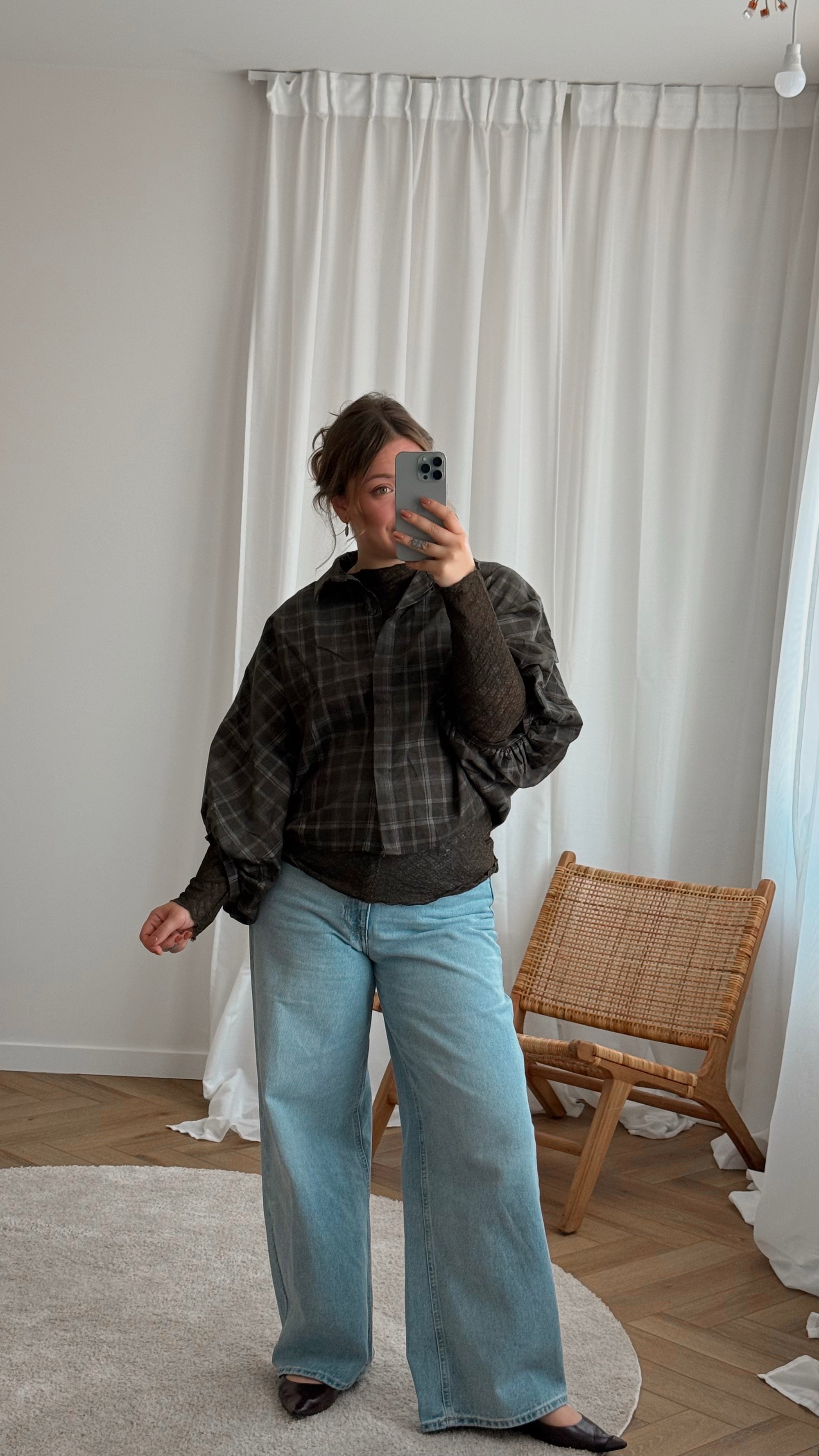 Korra check blouse