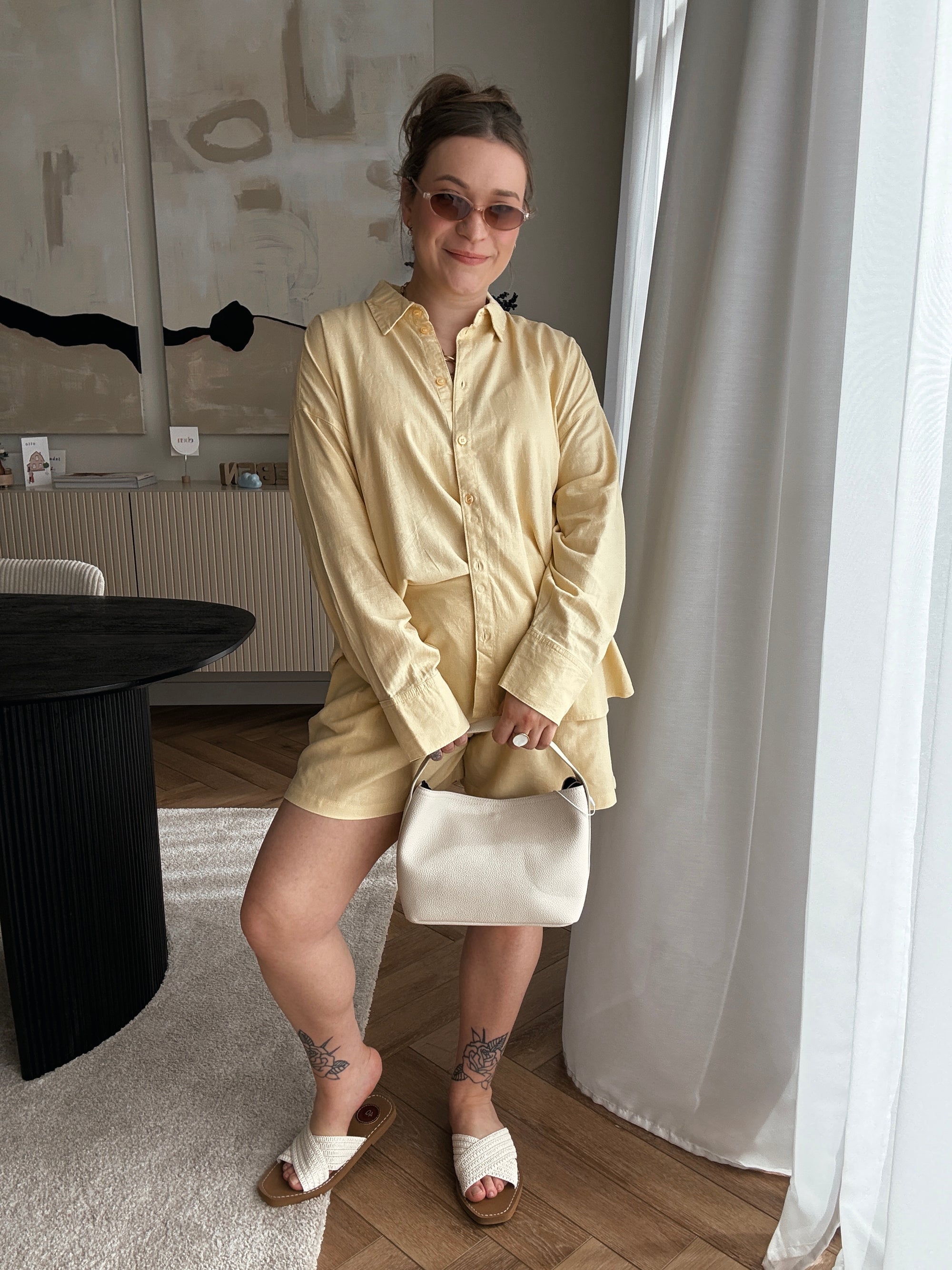 Almira linnen shirt yellow