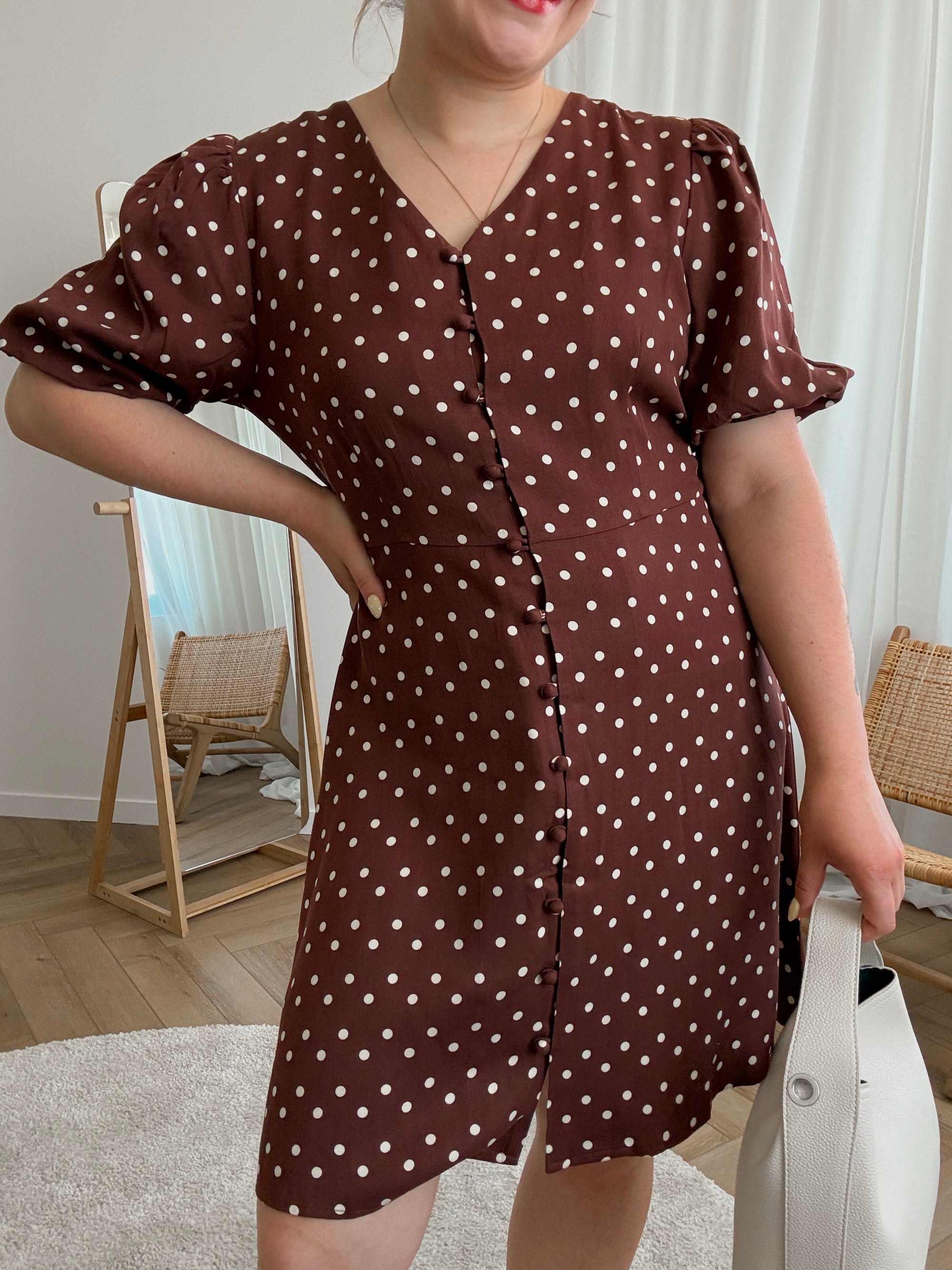 Amaya dress brown