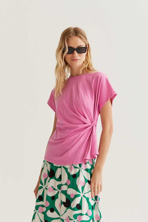 Esmee twist t-shirt pink