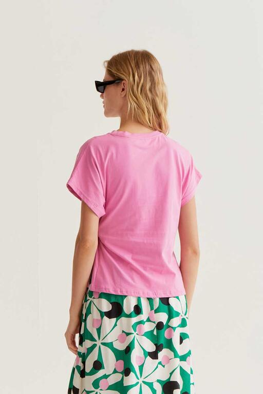 Esmee twist t-shirt pink