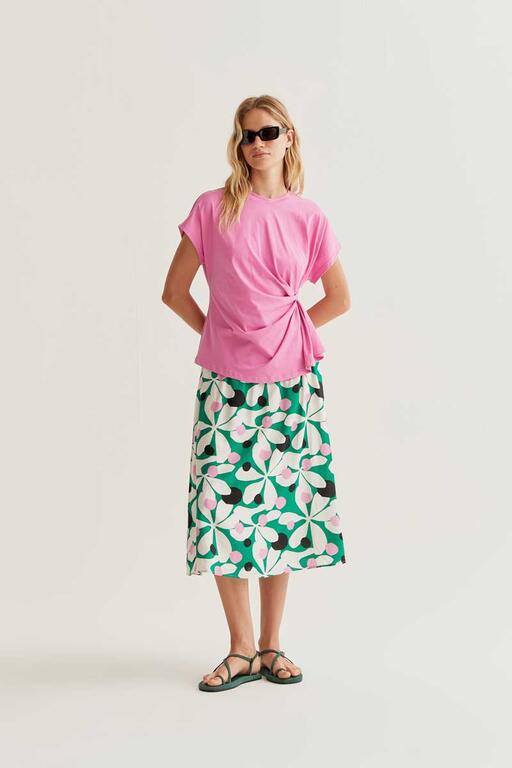 Esmee twist t-shirt pink