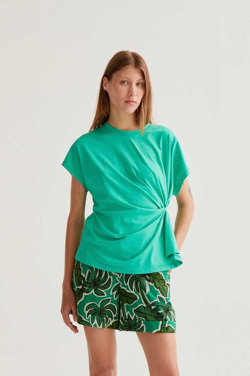 Esmee twist t-shirt green