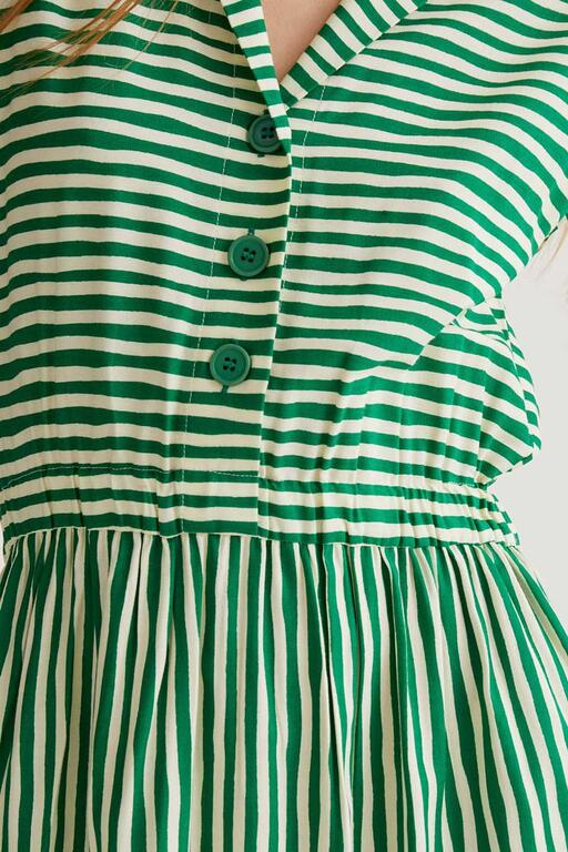 Maeve striped dress green