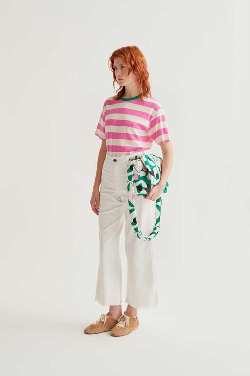 Pippa striped t-shirt pink