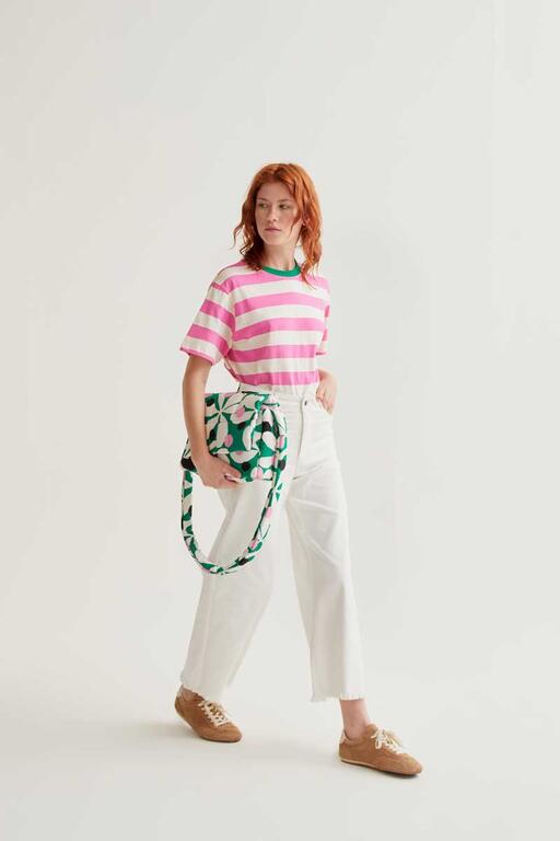 Pippa striped t-shirt pink