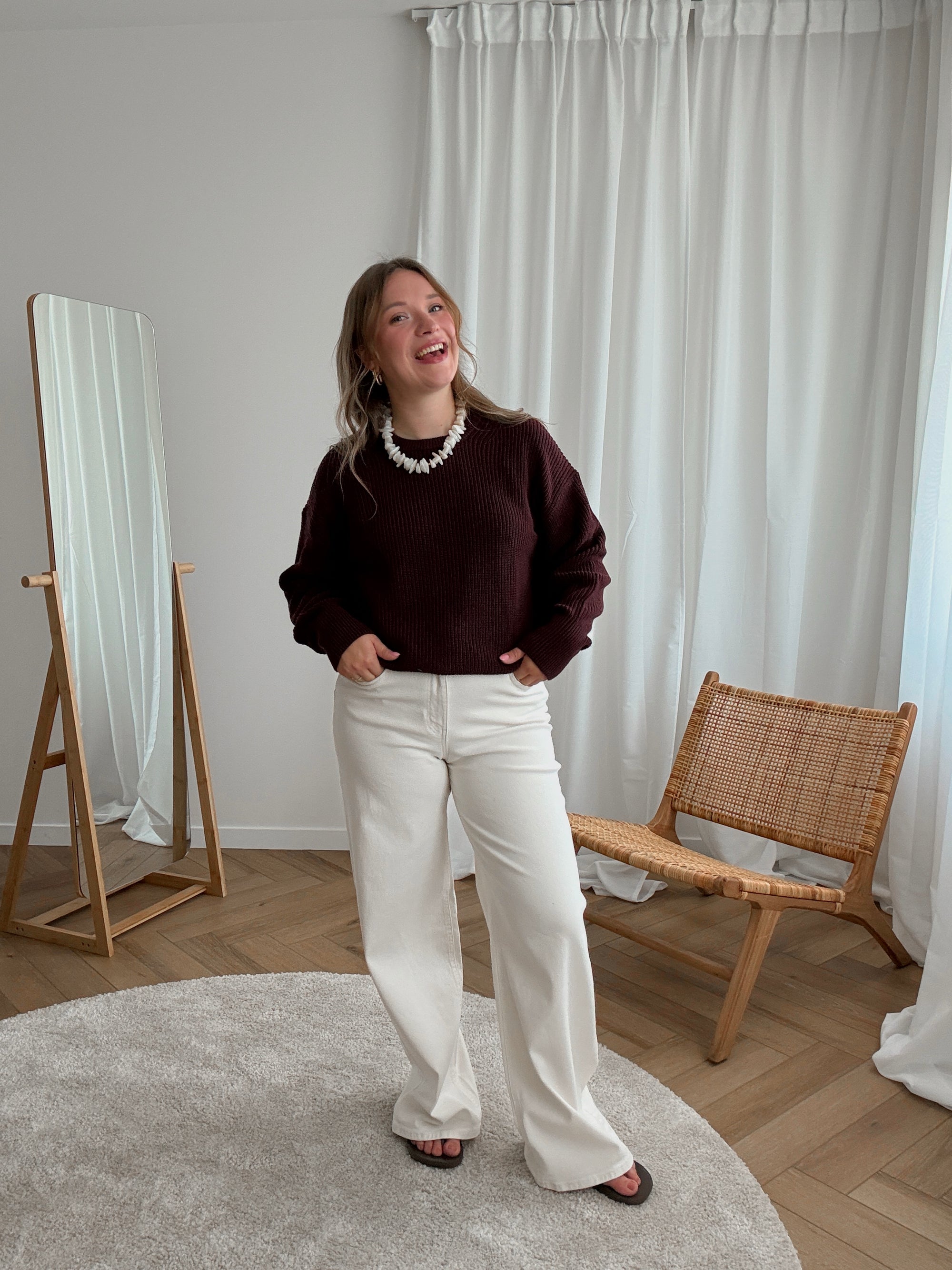 Mila twist knit - wine