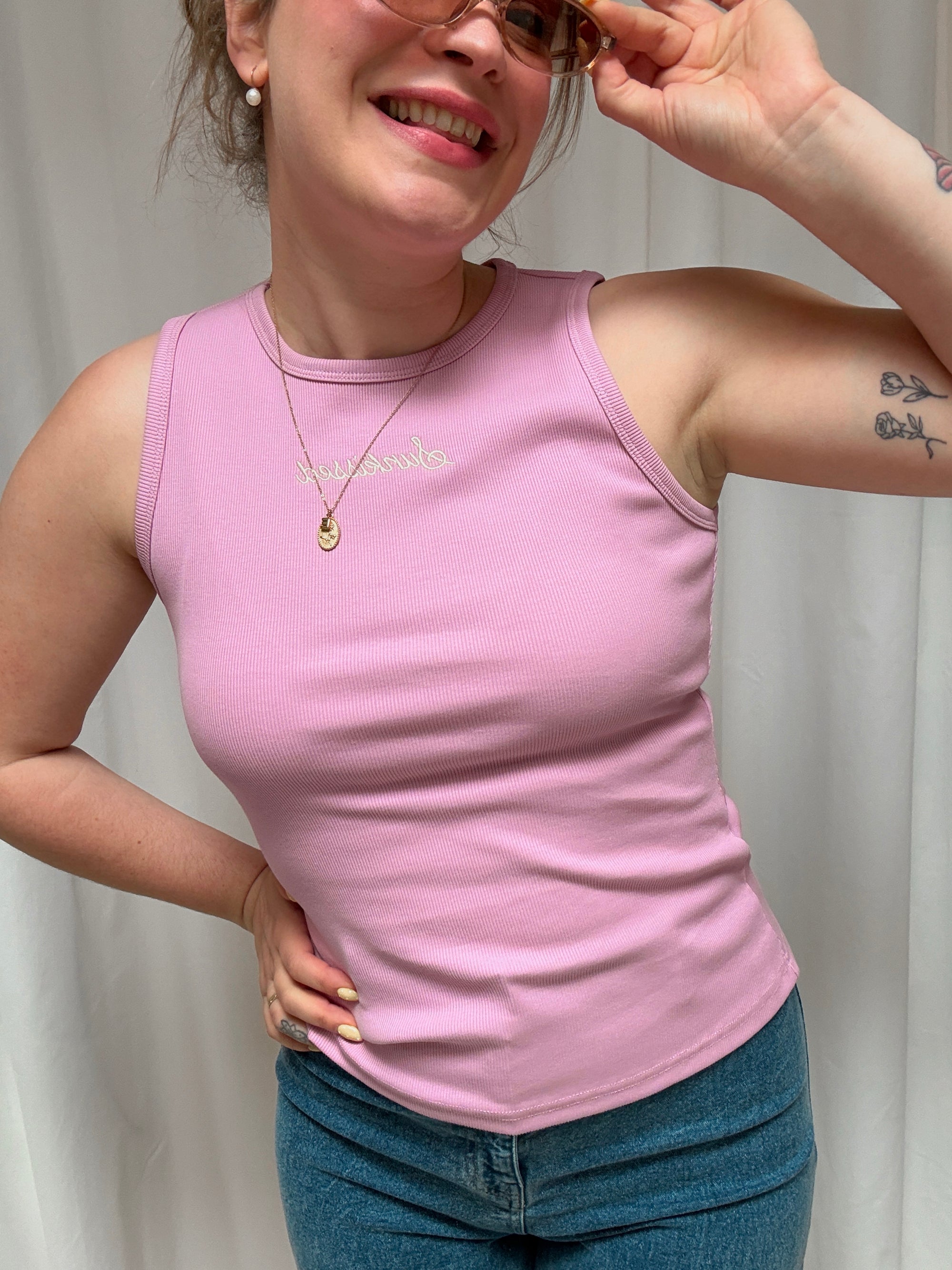Sunkissed top lavender pink