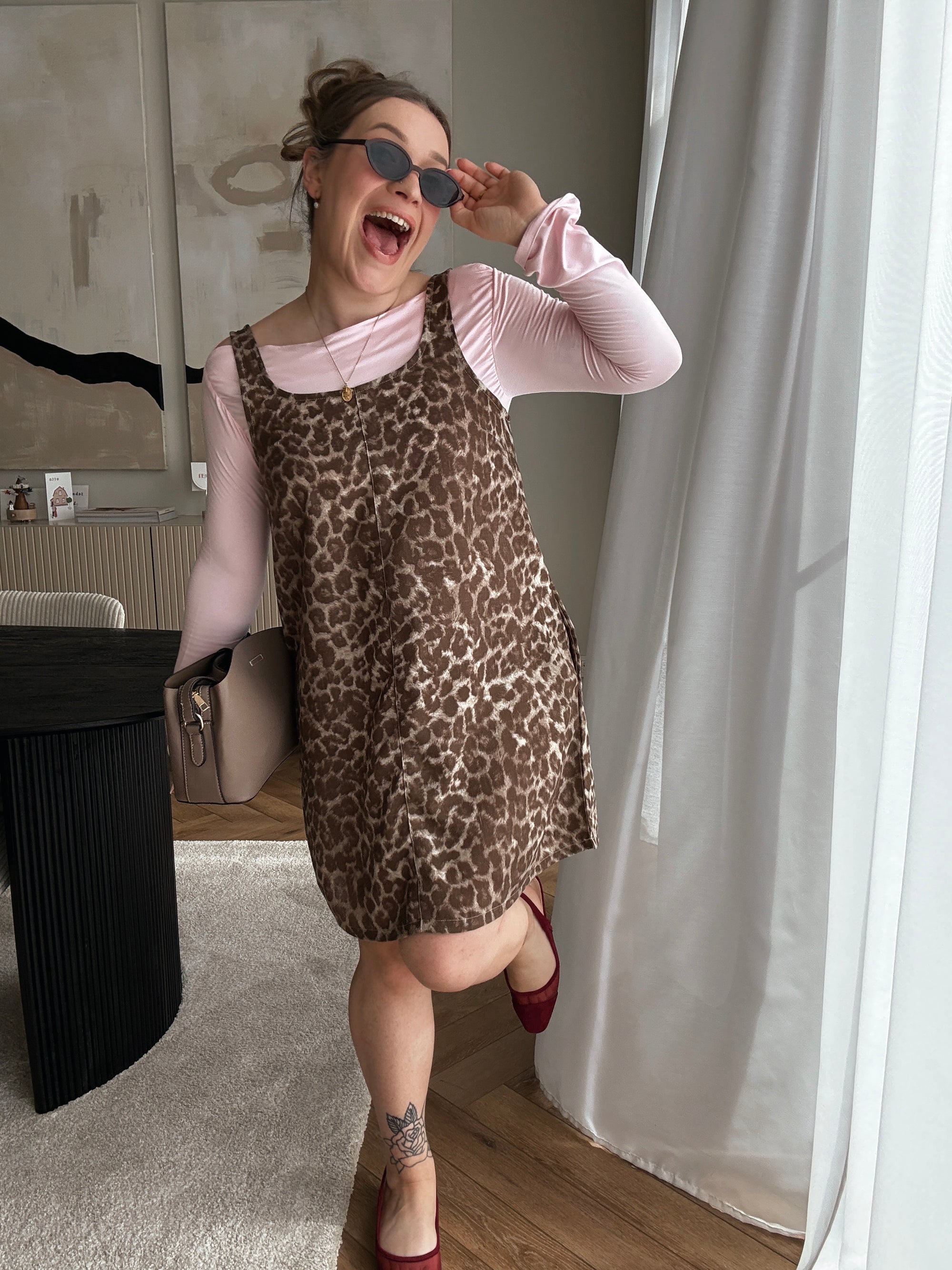 Cali dress leopard