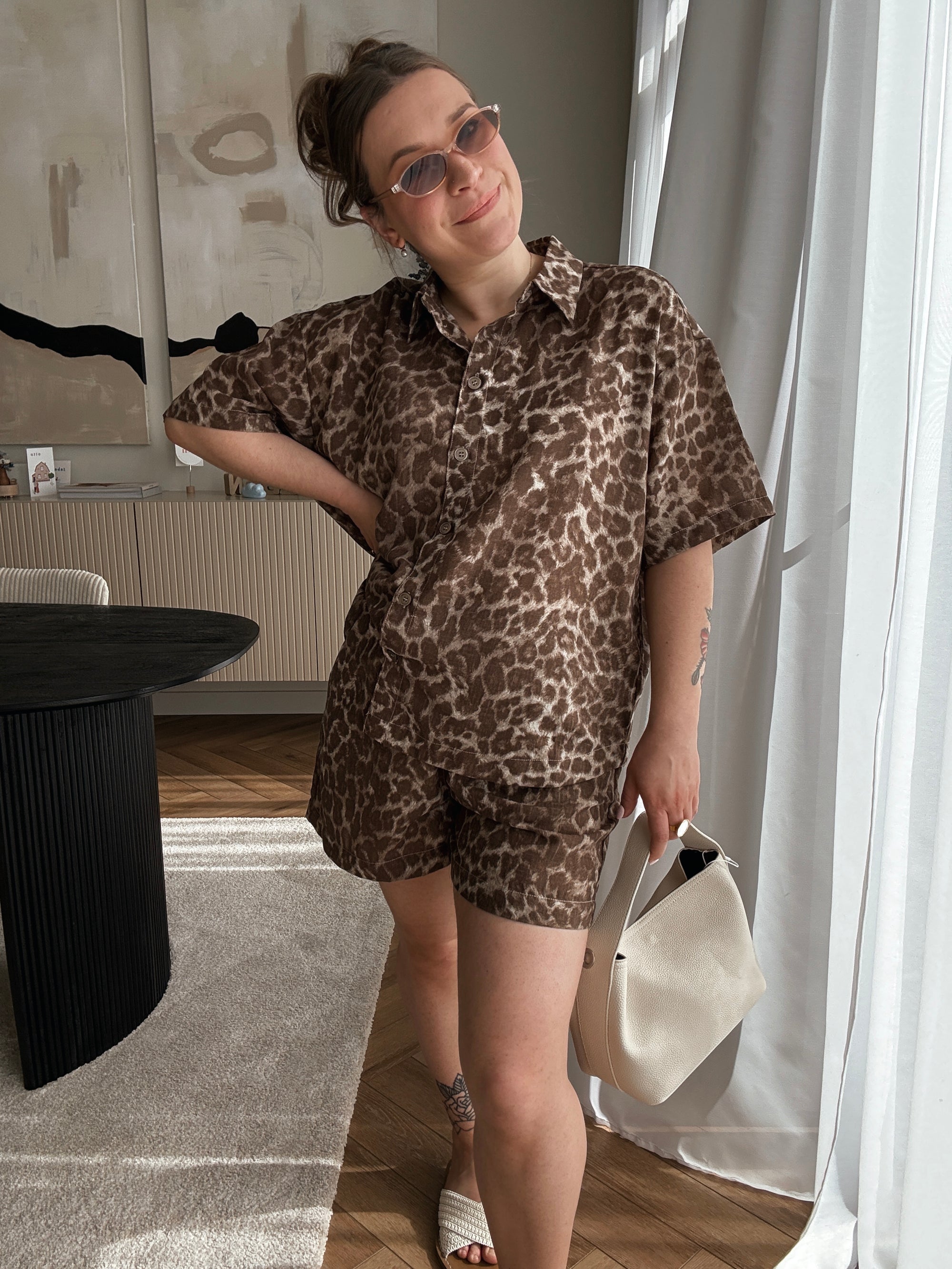 Cali short leopard
