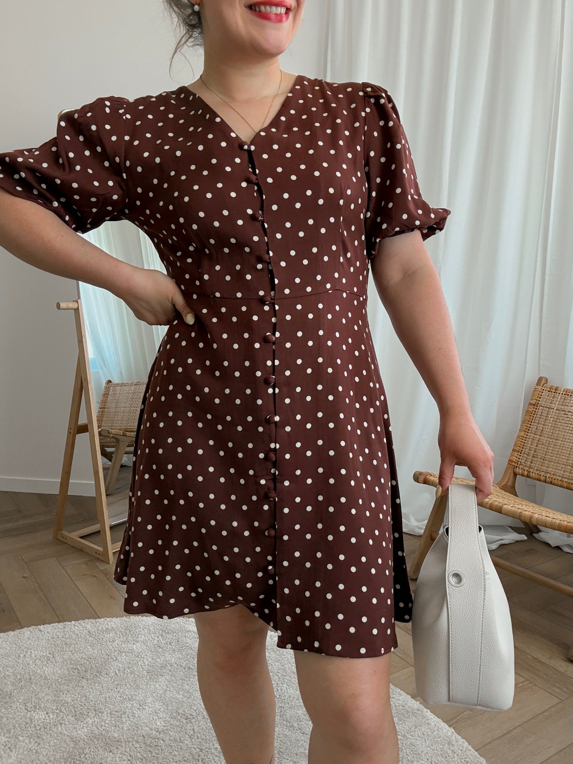 Amaya dress brown