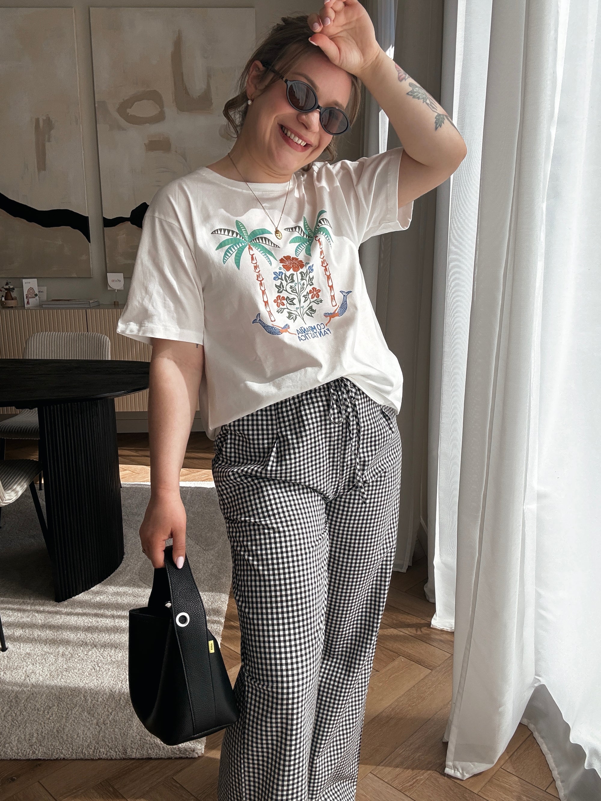 Janne checked trousers