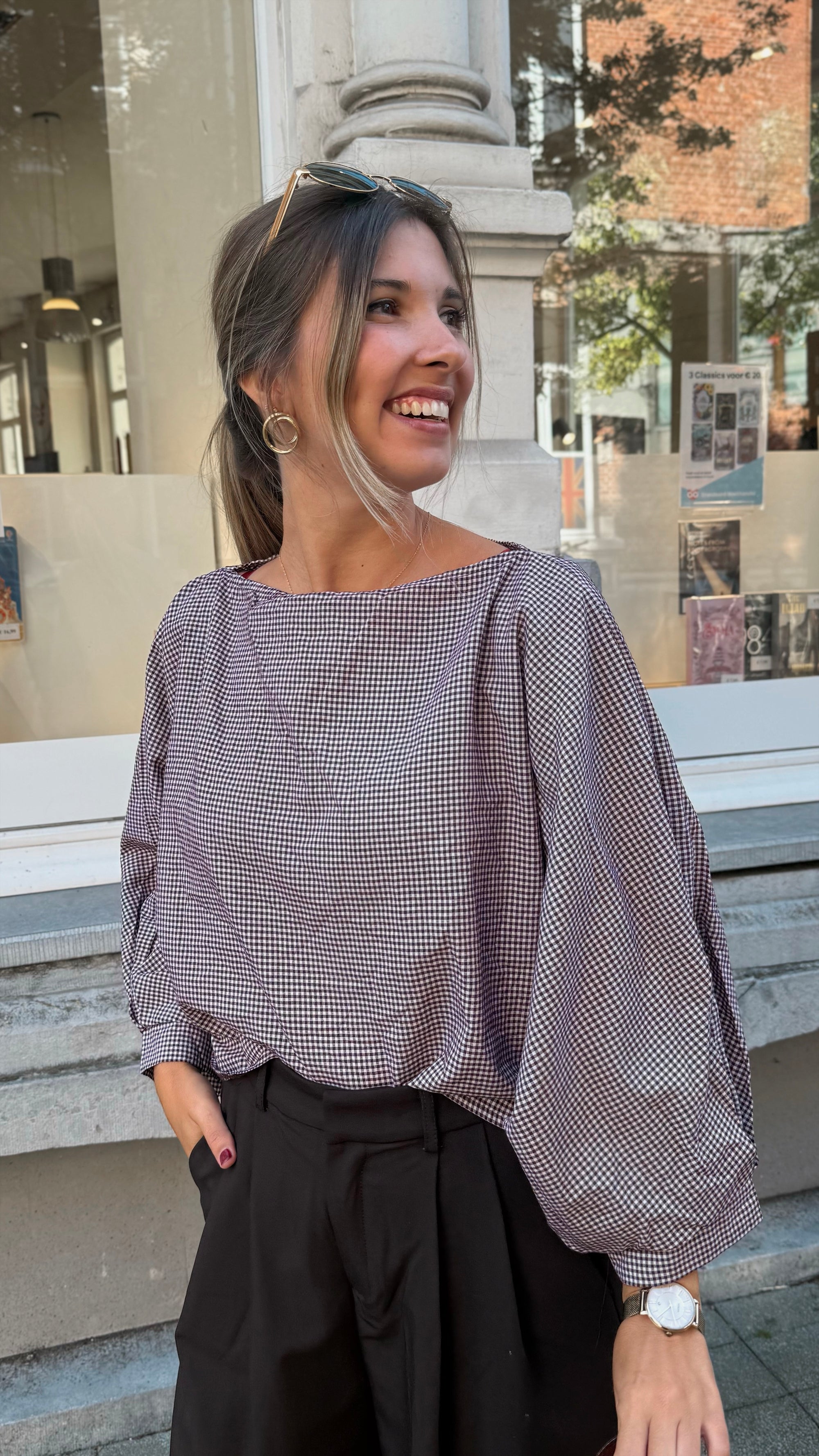 Merdi blouse - bordeaux (PRE-ORDER)