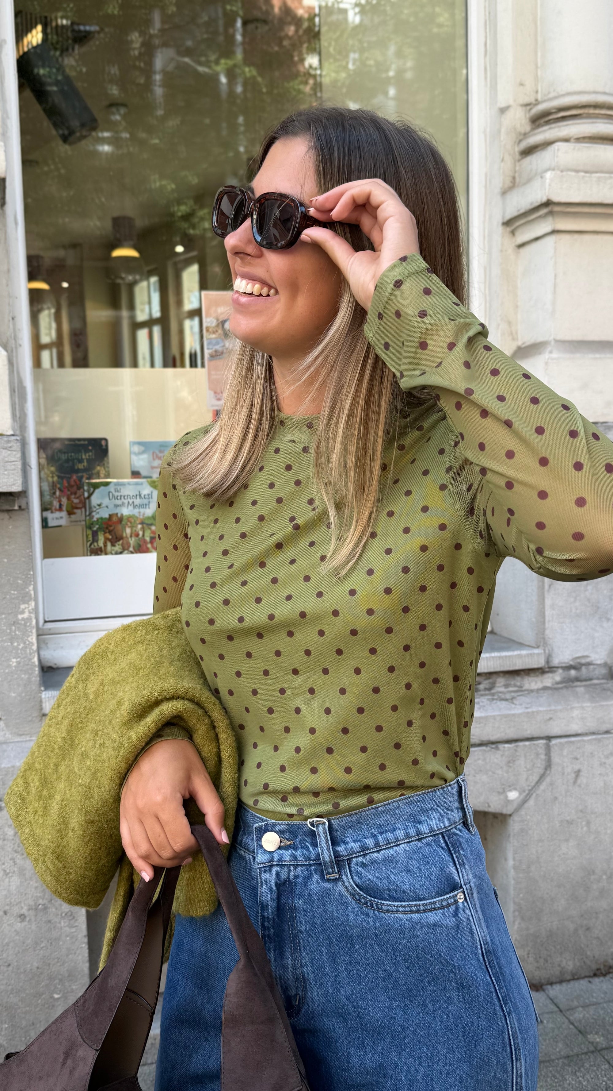Bailey mesh longsleeve - olive