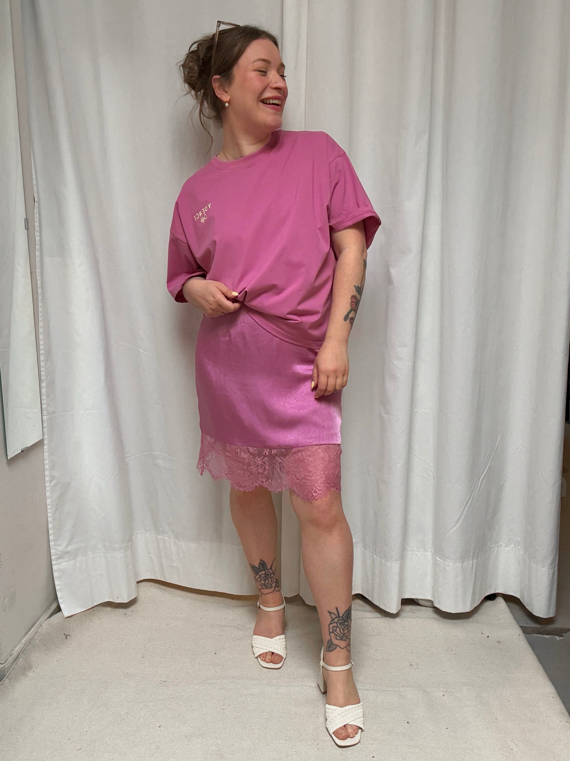 Sylvia skirt pink purple