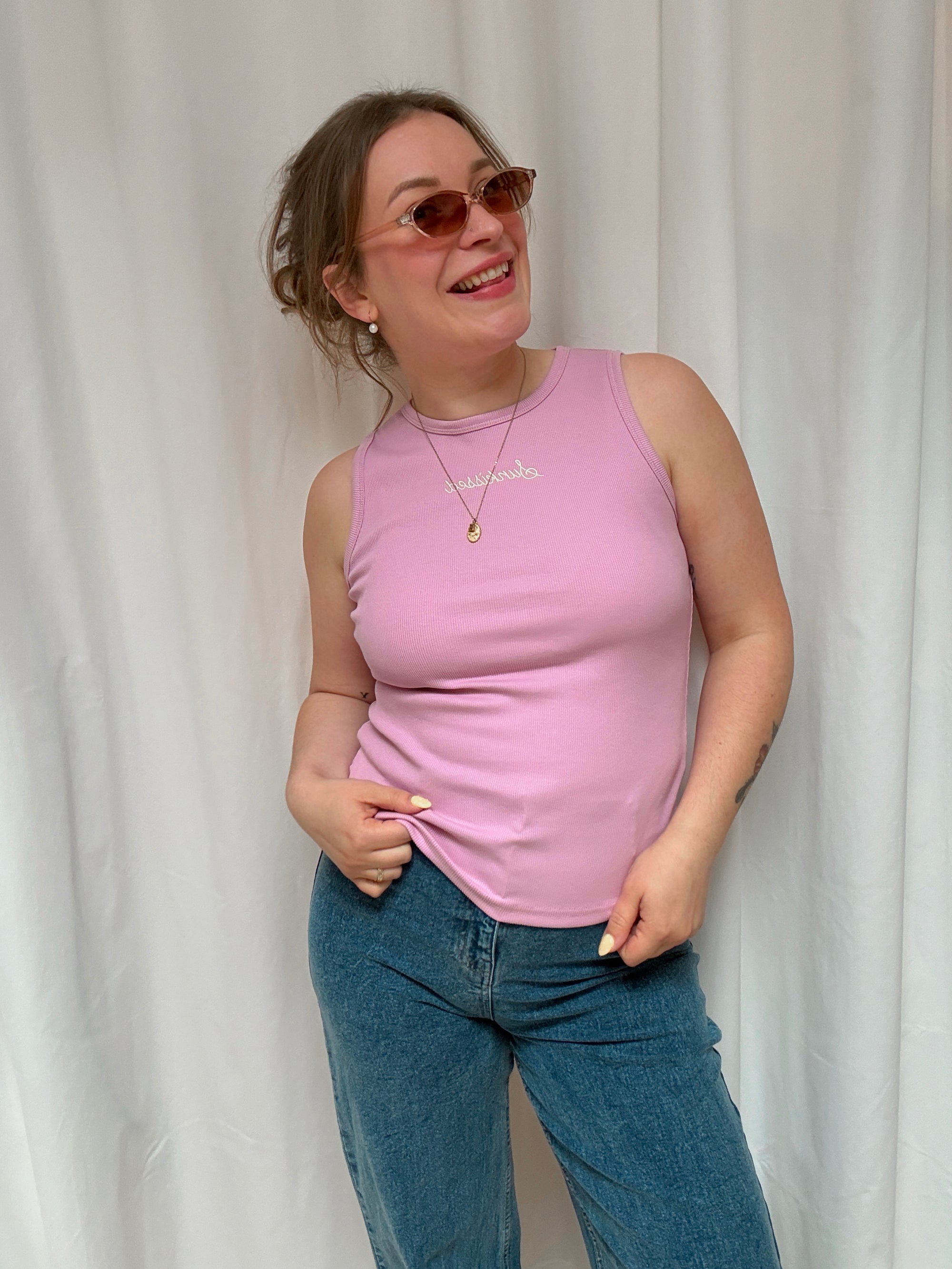 Sunkissed top lavender pink
