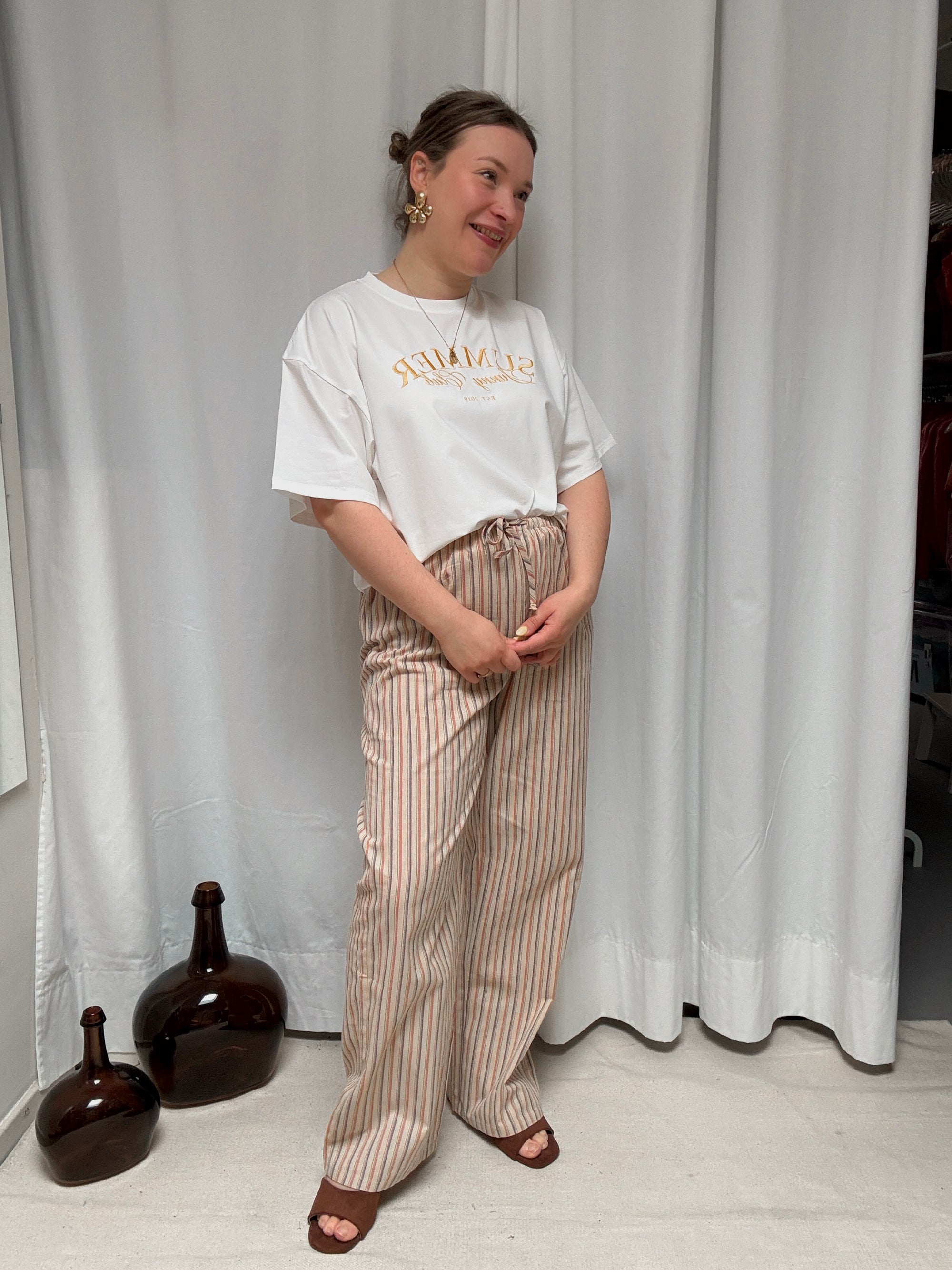 Mona stripe trousers