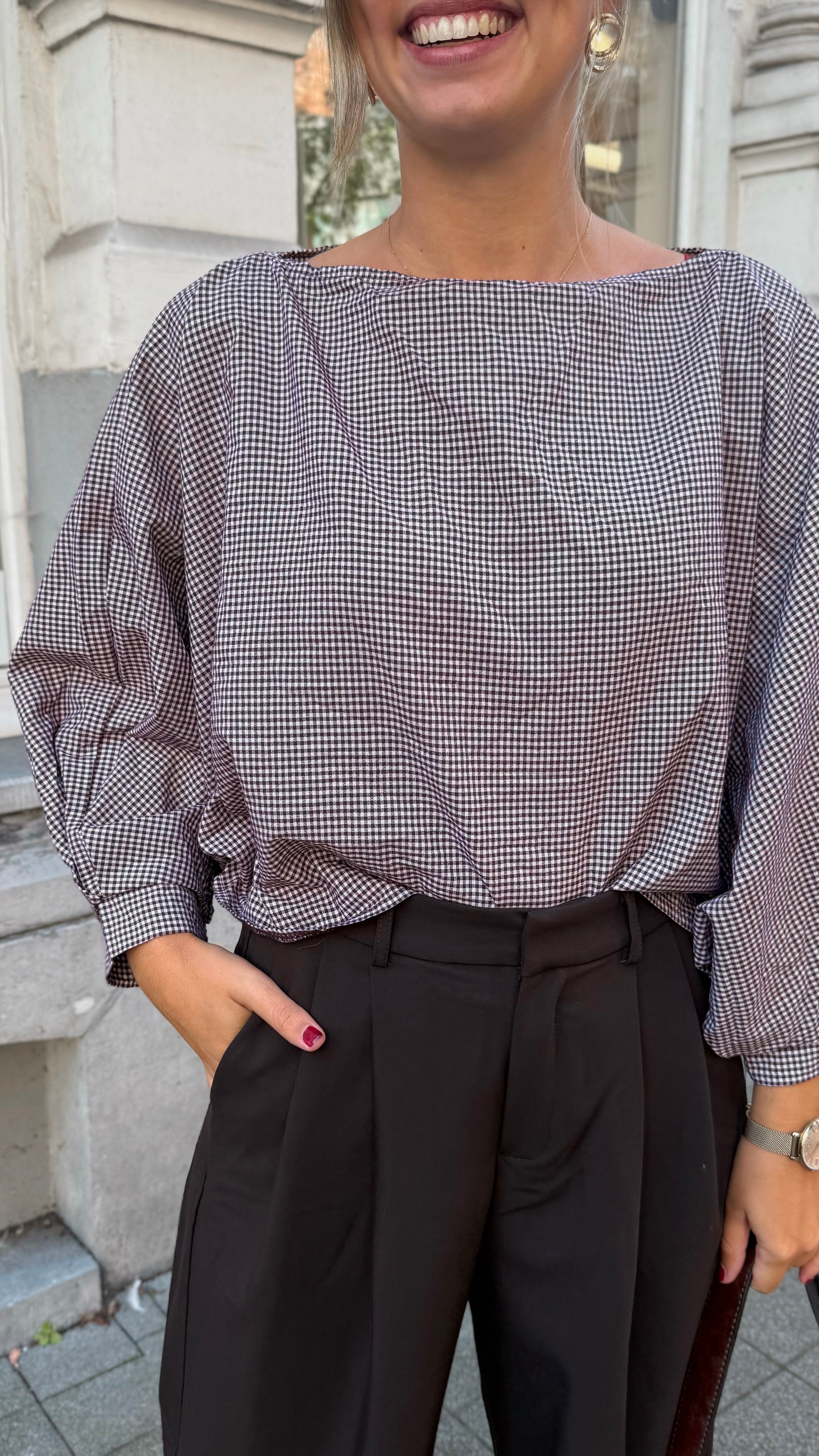 Merdi blouse - bordeaux (PRE-ORDER)